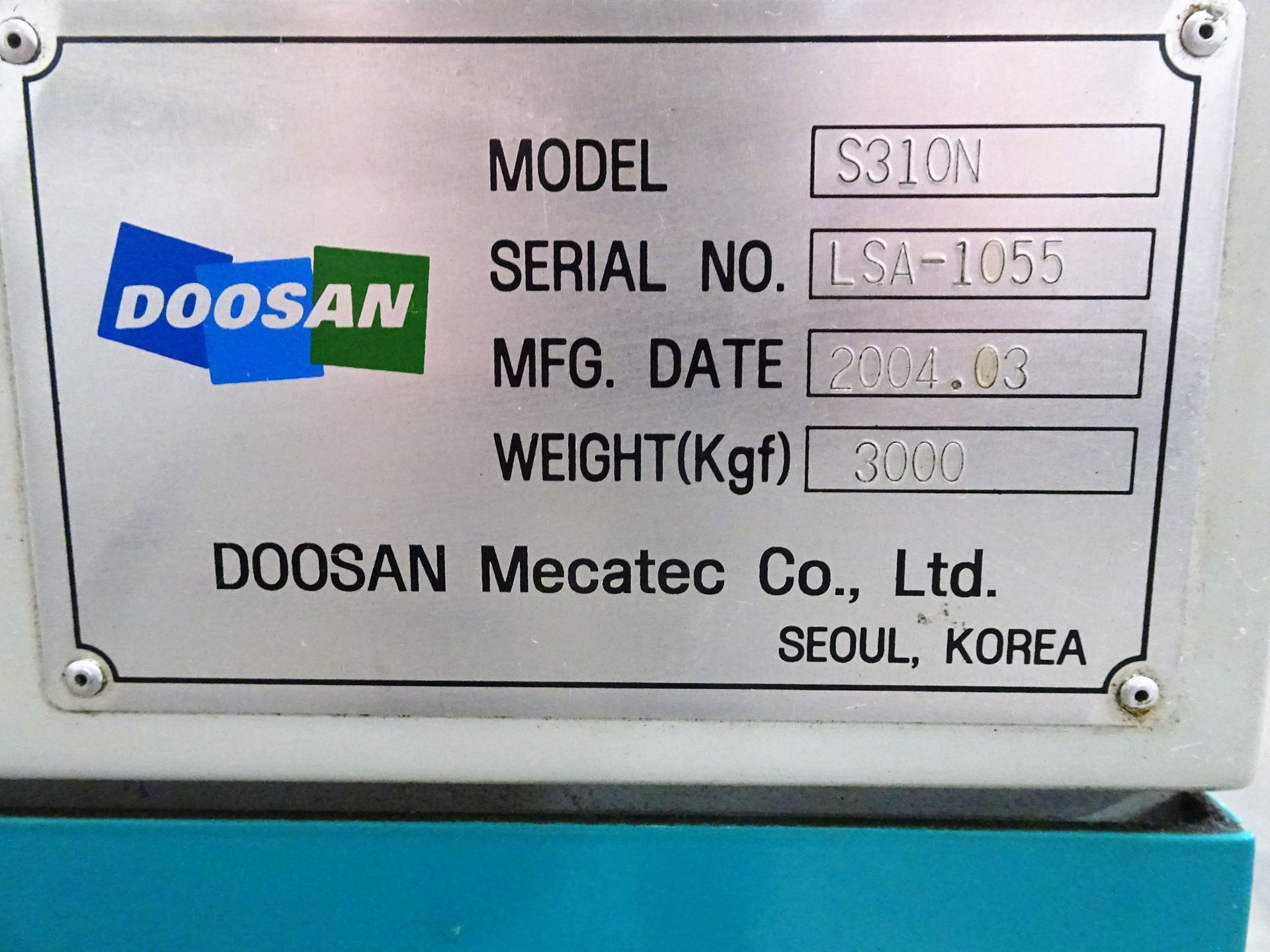 Doosan S310N CNC Lathe - Image 7 of 7