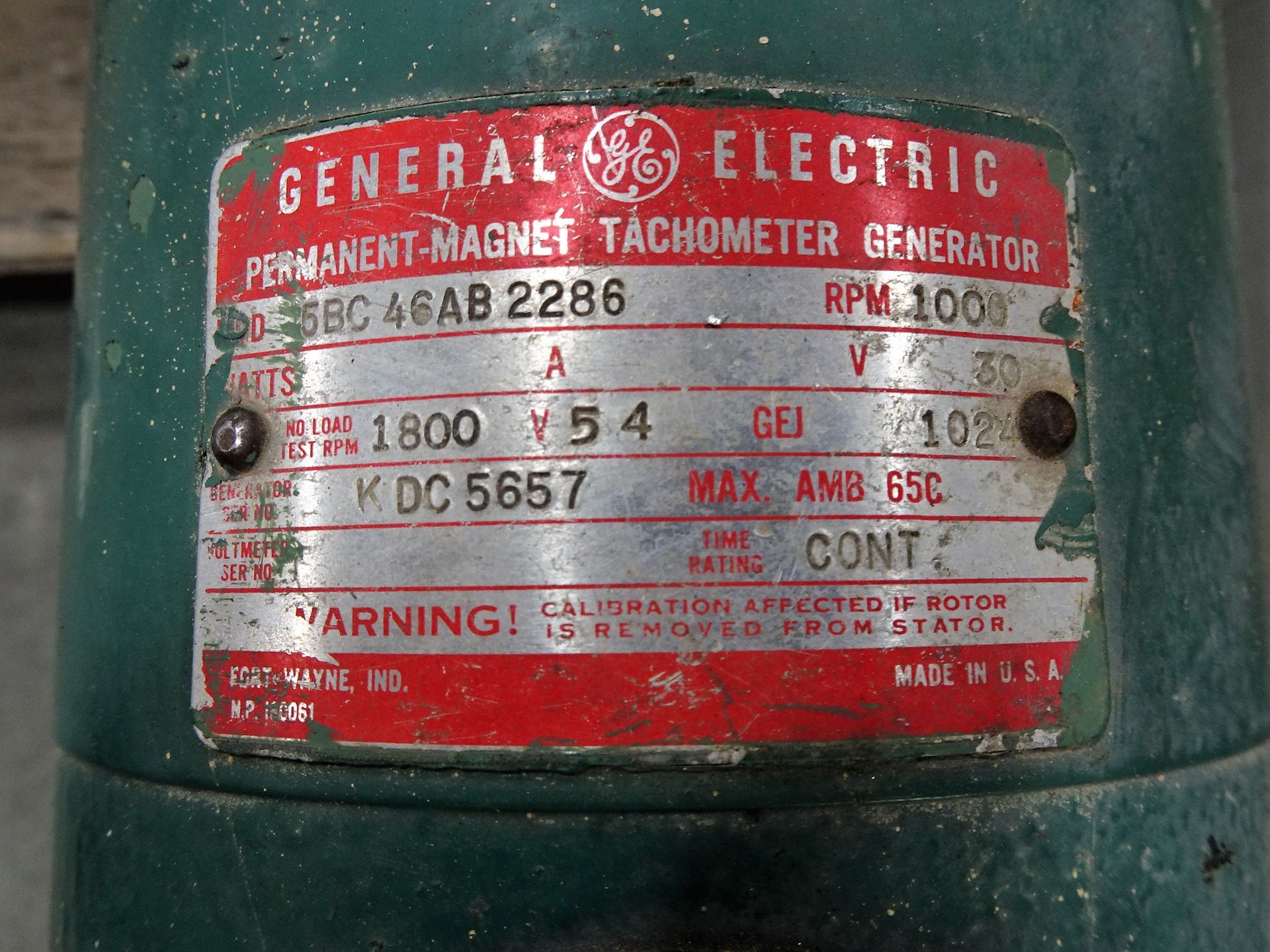 10 HP General Electric 25BC 46AB 2286 Motor - Image 2 of 3