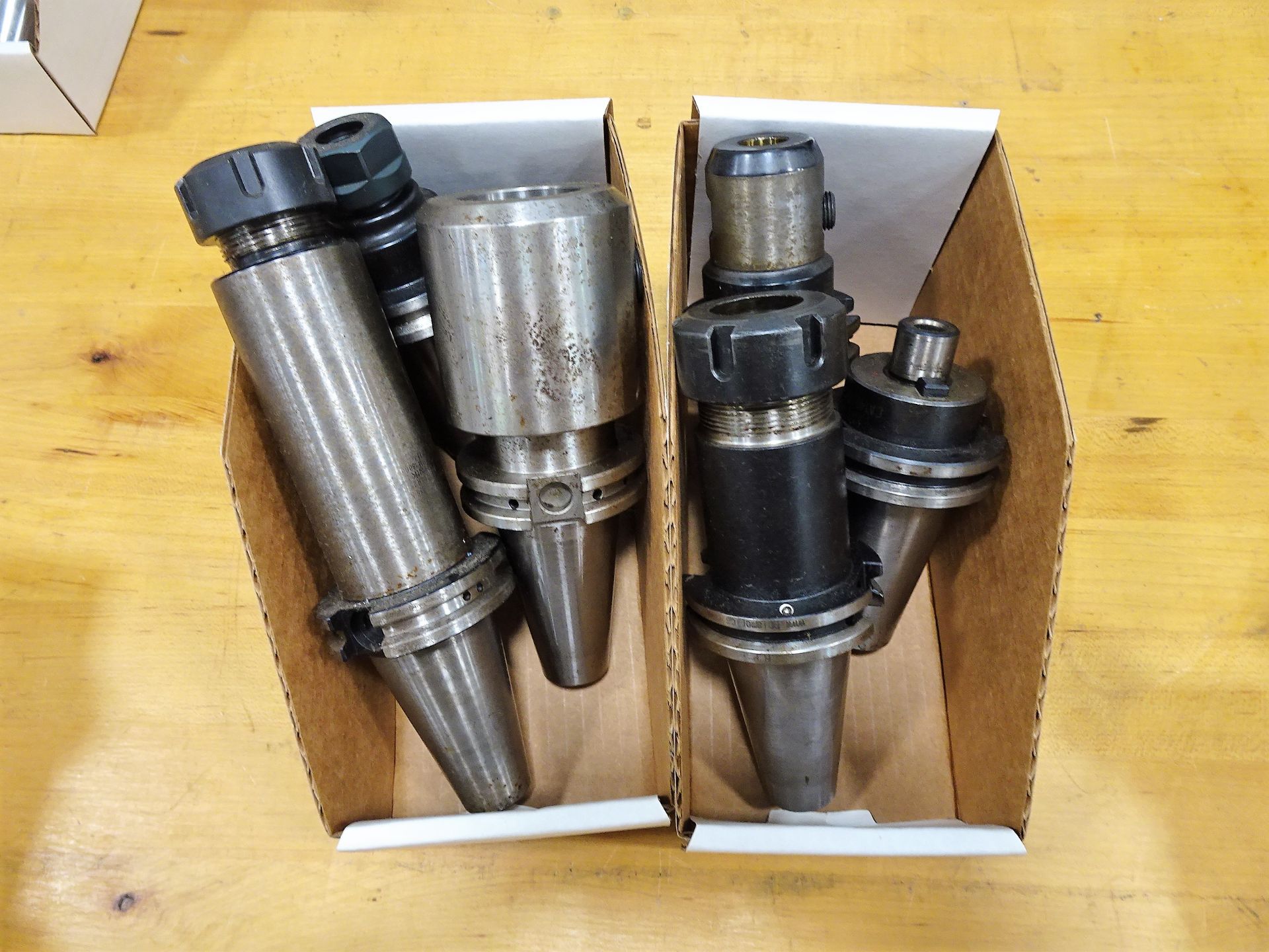 Lot (6) Assorted Cat 40 Taper Tooling