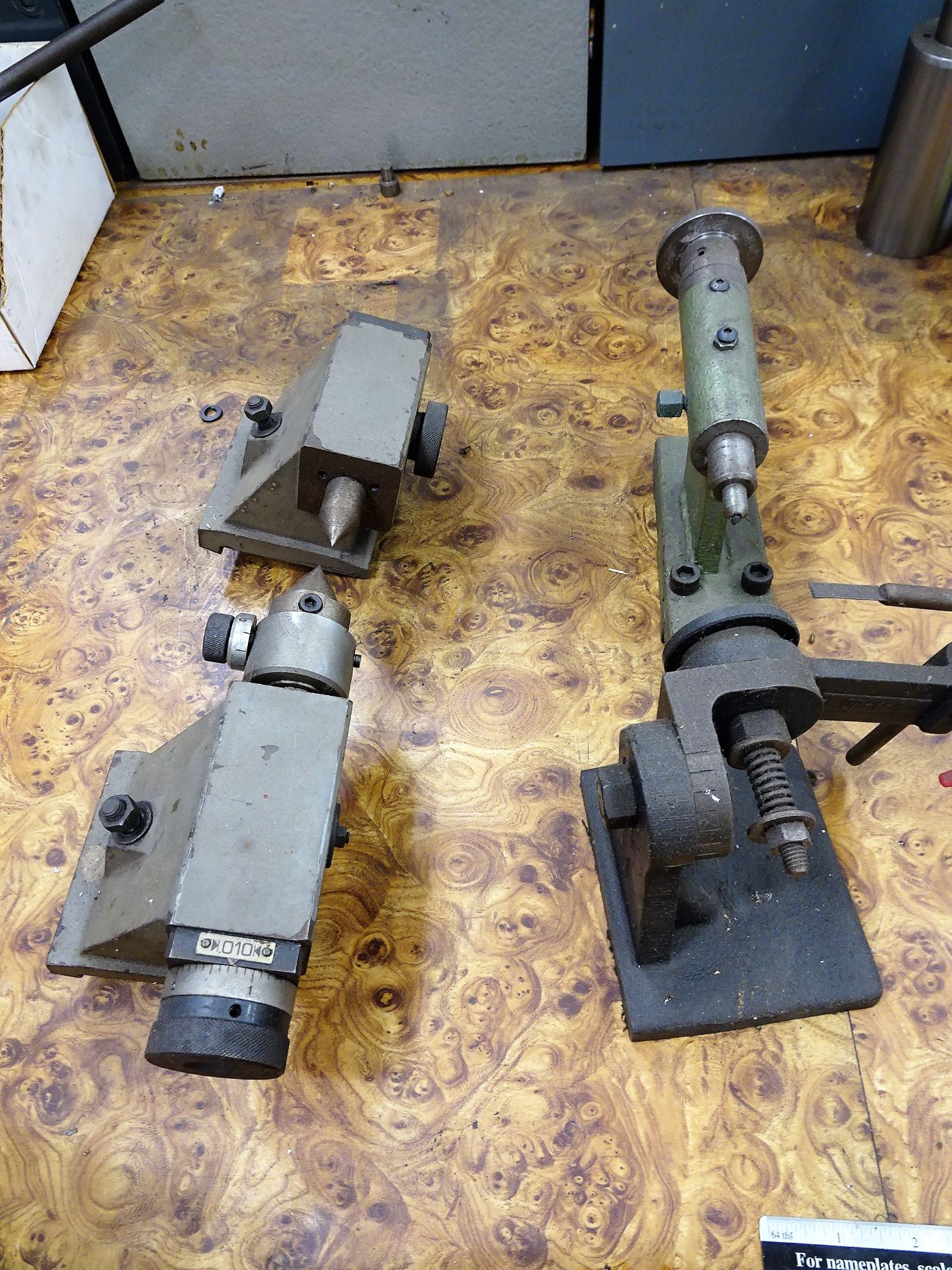 Lot of Assorted Machine Tooling Consisting of: (2) Live Centers, (1) Center, and (1) Grinding Attach