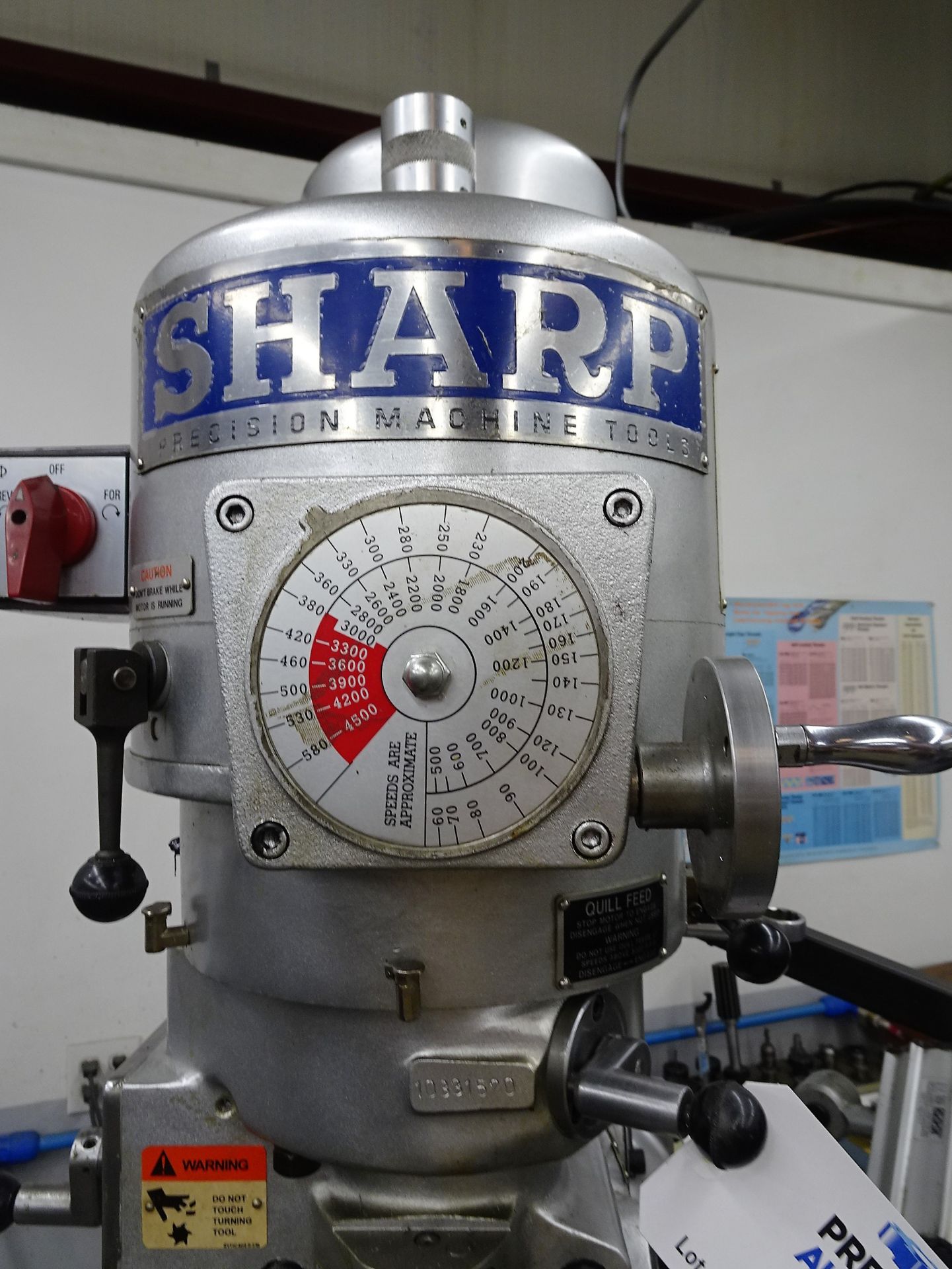 Sharp LMV-42 Vertical Mill, New 2012 - Image 4 of 11