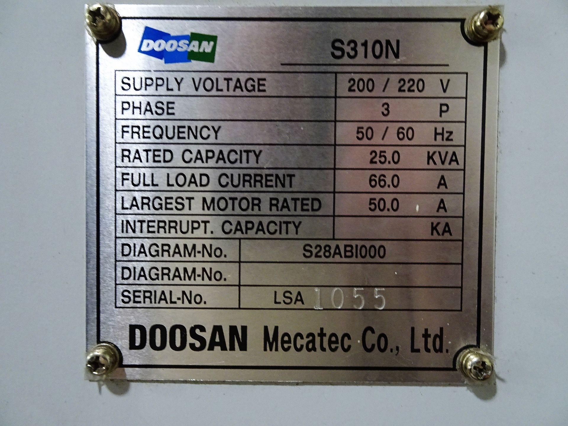 Doosan S310N CNC Lathe - Image 6 of 7