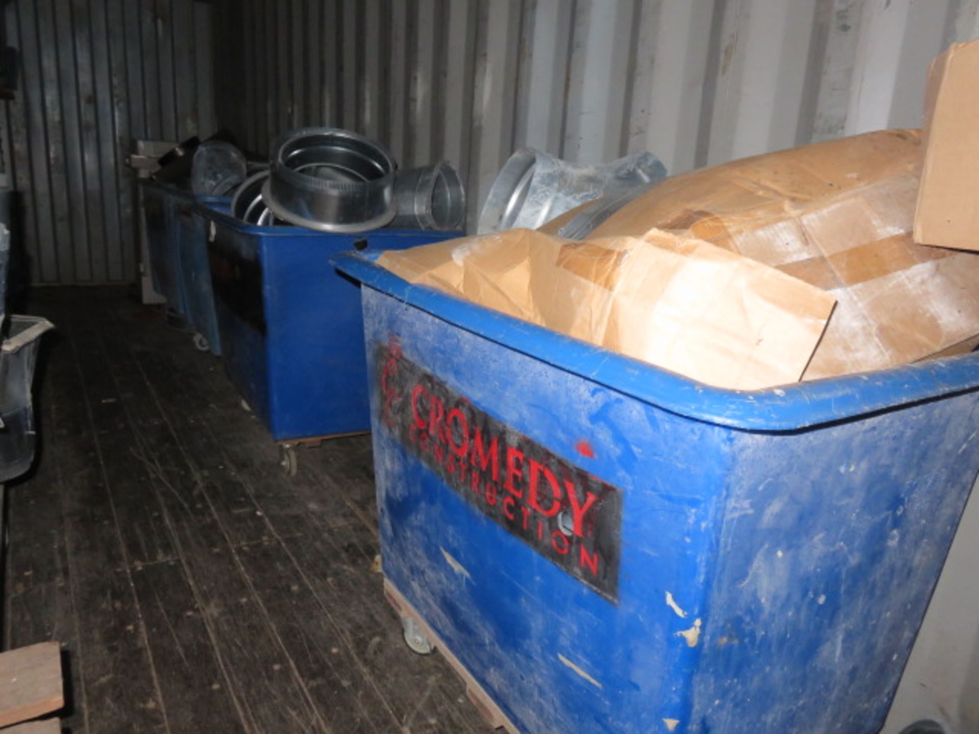 (7) BLUE BUSHEL CARTS (SOME GOUGED) - NO CONTENTS! - Image 4 of 4