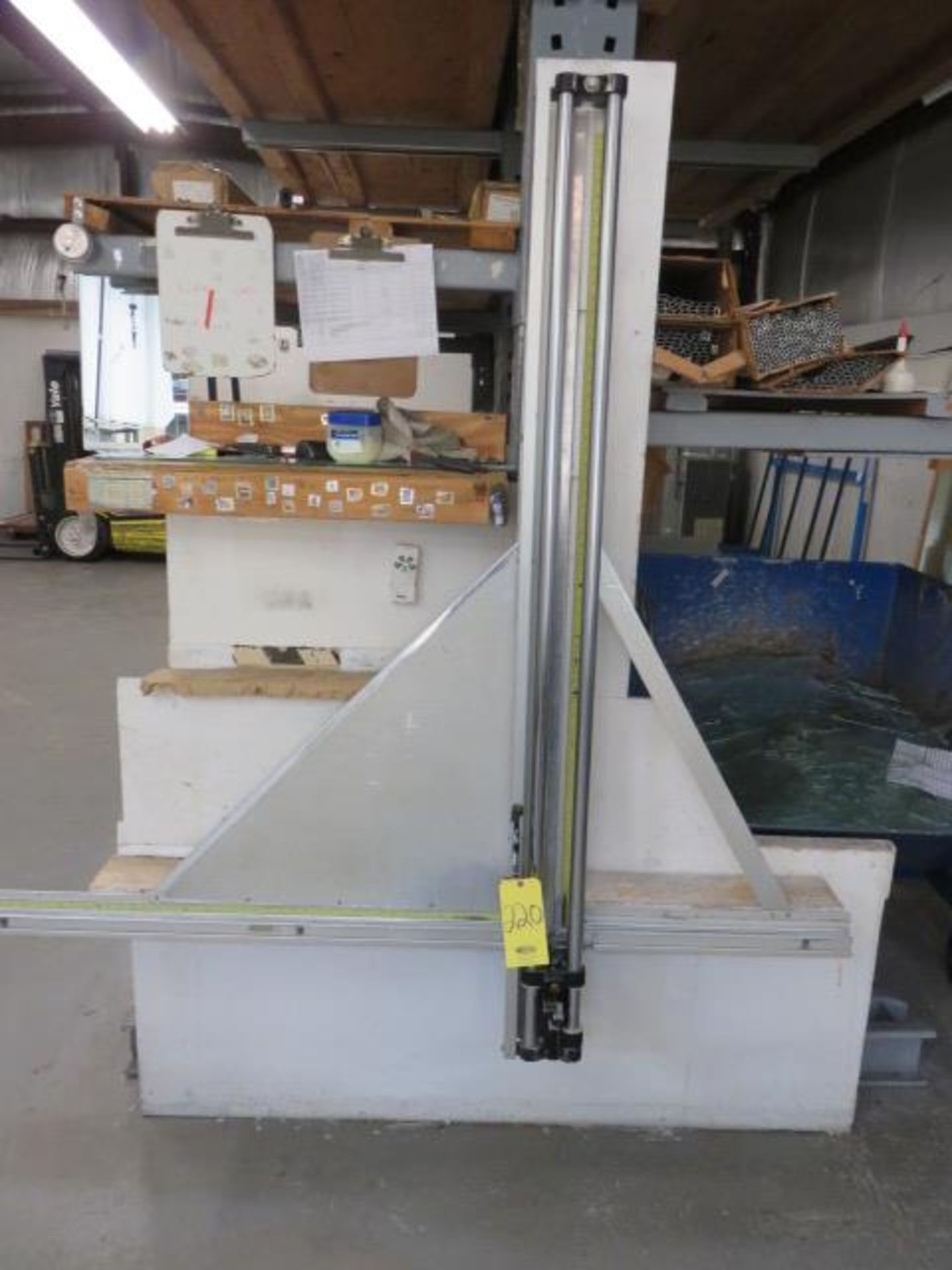 FLETCHER 60 IN VERTICAL GLASS CUTTER WITH MOUNT