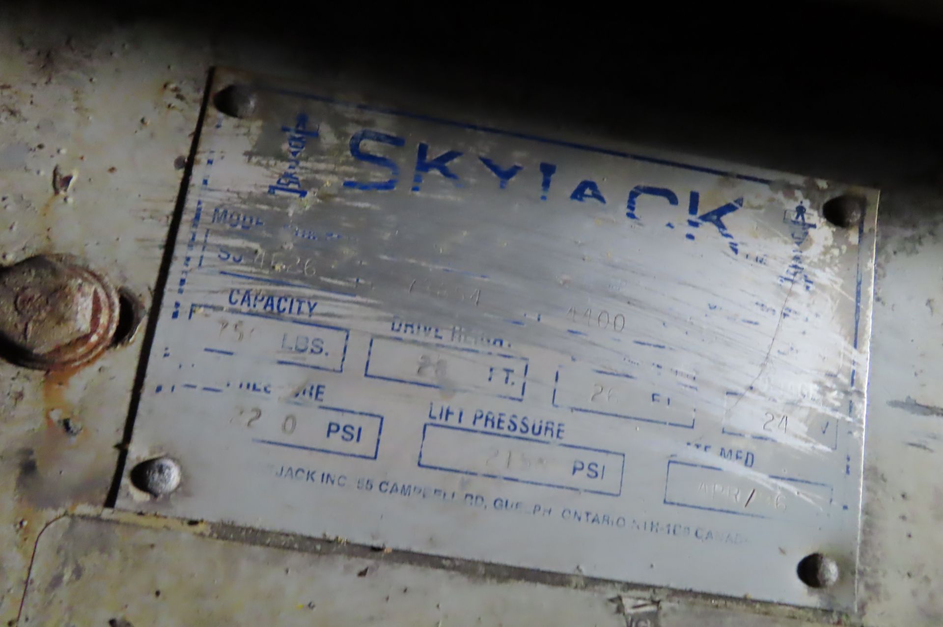 SKYJACK 6832 (TAG READS 4628) SCISSOR LIFT, 26 FT. LIFT. HT. - Image 3 of 4