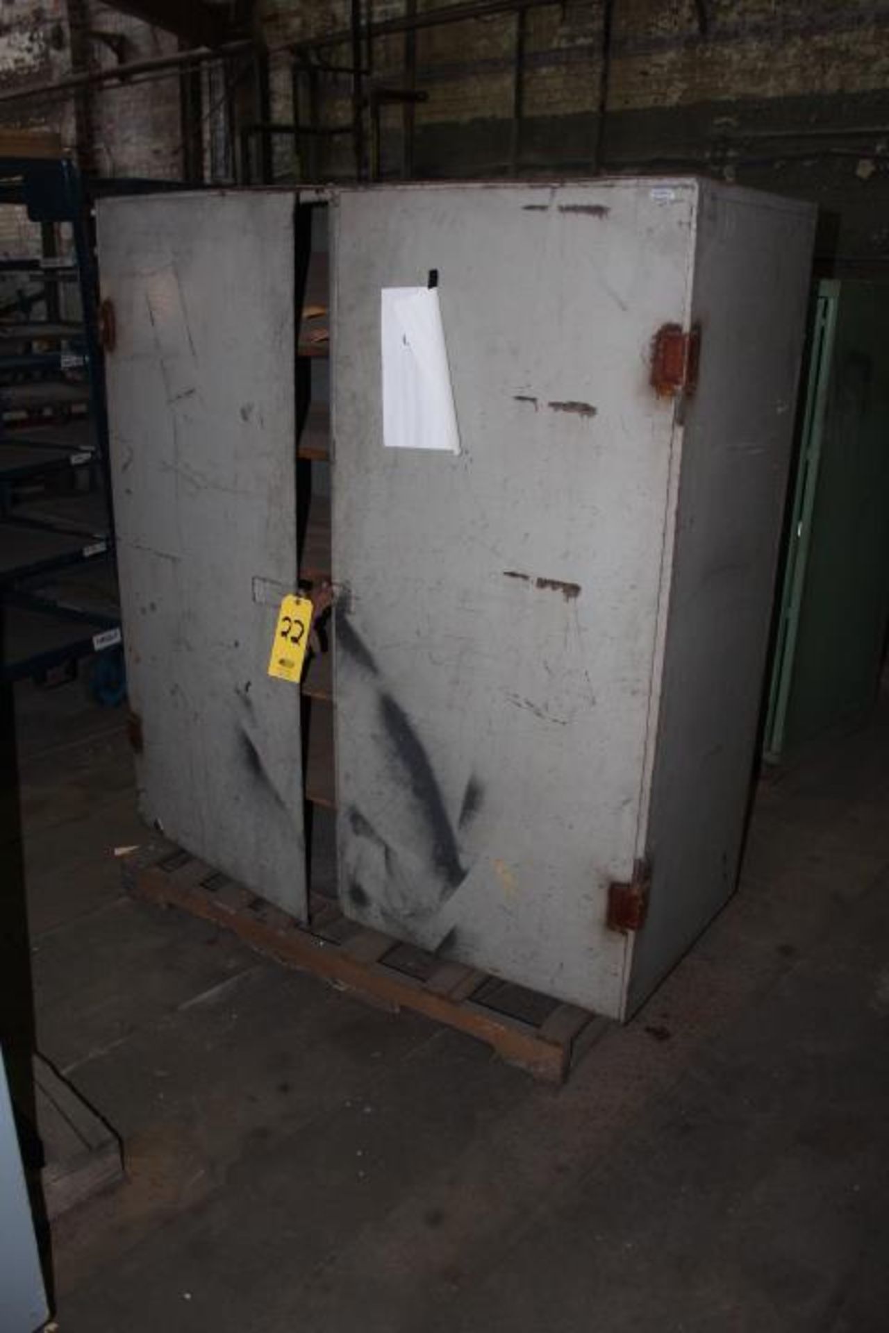 HD DOUBLE DOOR STEEL SUPPLY CABINET - Image 2 of 2