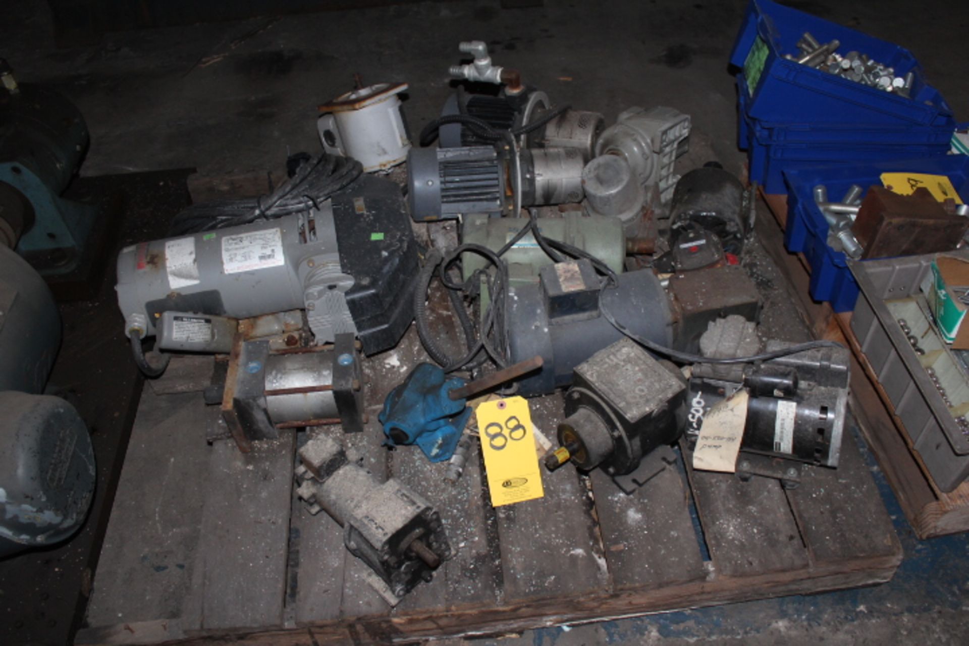 ASST. VACUUM PUMPS AND MOTORS