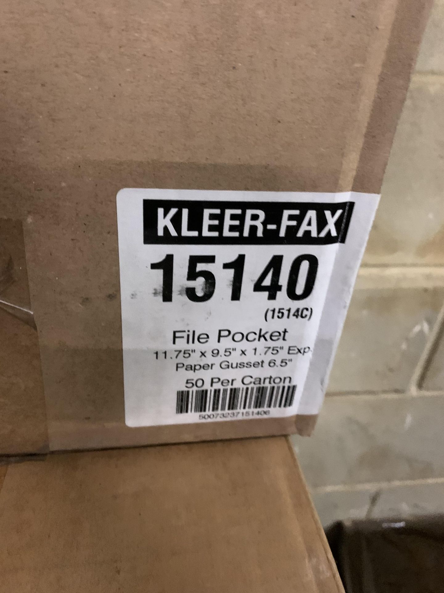 (8) BOXES OF KLEER-FAX EXPANDABLE FILE POCKETS - Image 2 of 3