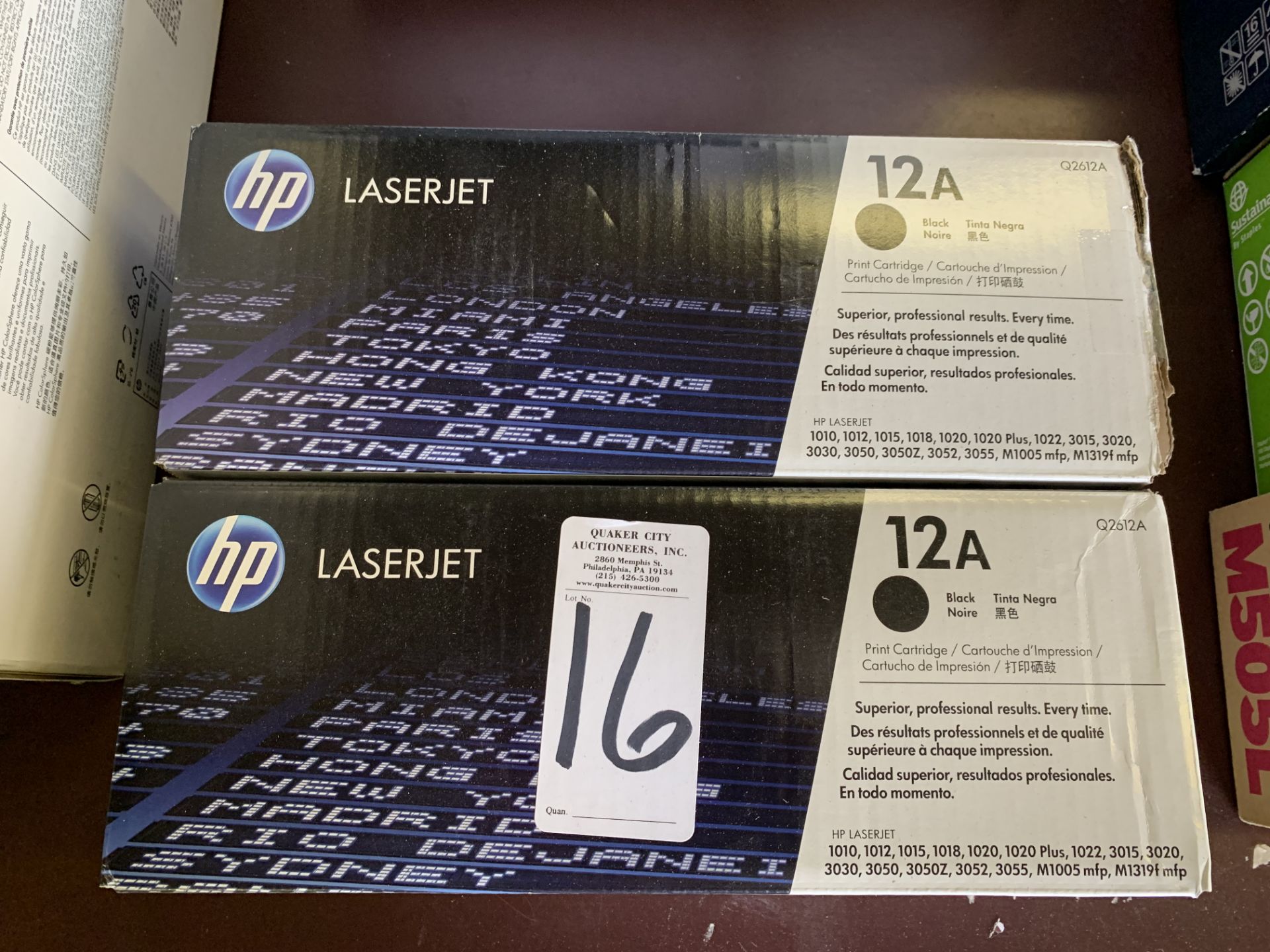 (2) HP LASERJET 12A PRINT CARTRIDGES