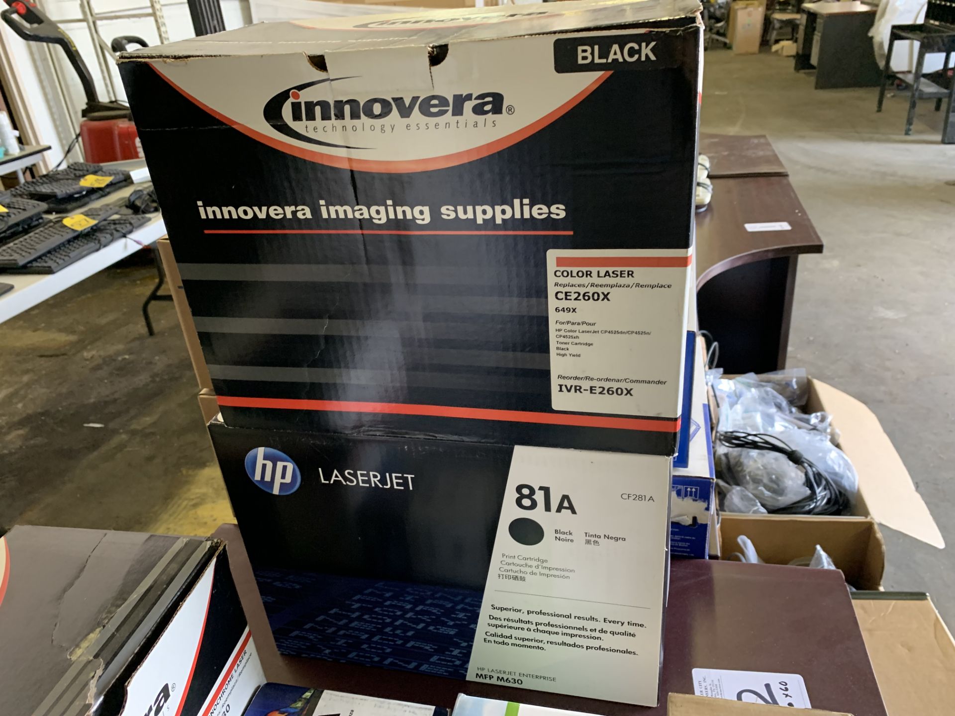 HP LASERJET 81A BLACK AND INNOVERA LASERJET IVR-CE260X TONER CARTRIDGES - Image 2 of 2