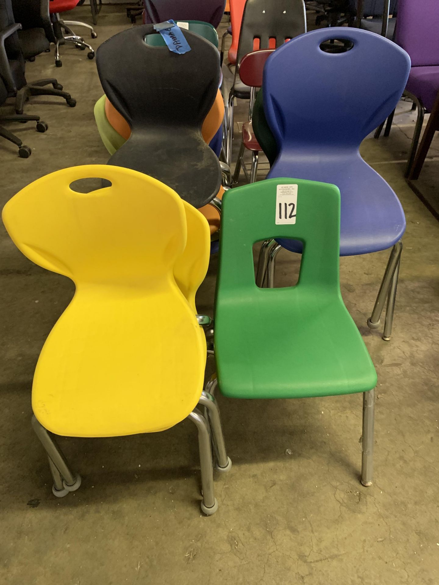 (9) ASSORTED STUDENT CHAIRS