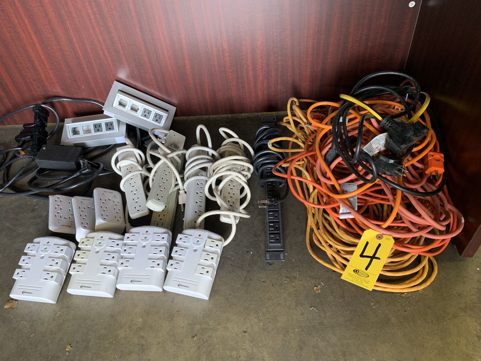 ASSORTED SURGE PROTECTORS, BATTERY BACKUPS AND EXTENSION CORDS