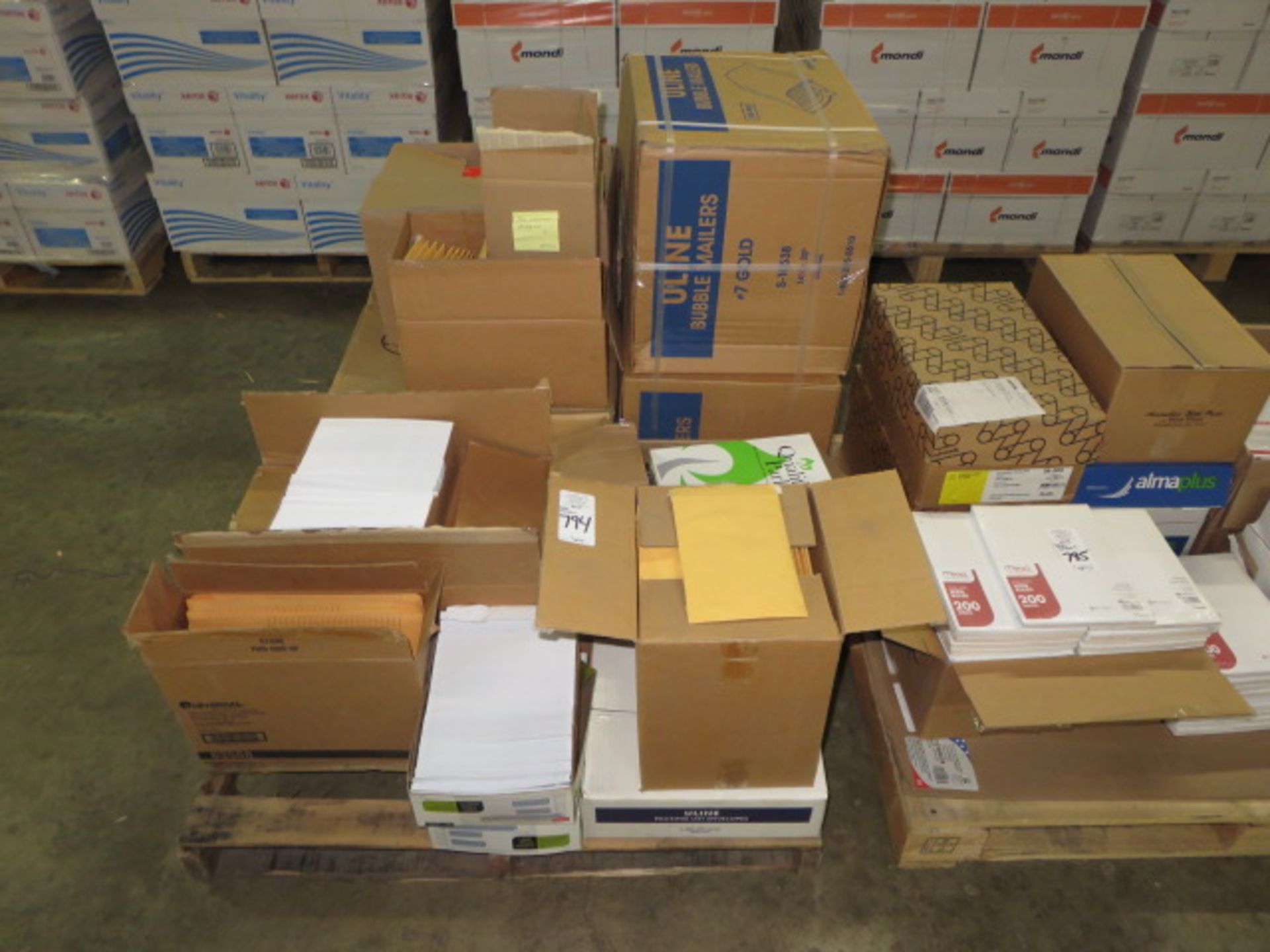 ASSORTED ENVELOPES, MAILERS, AND FOLDERS