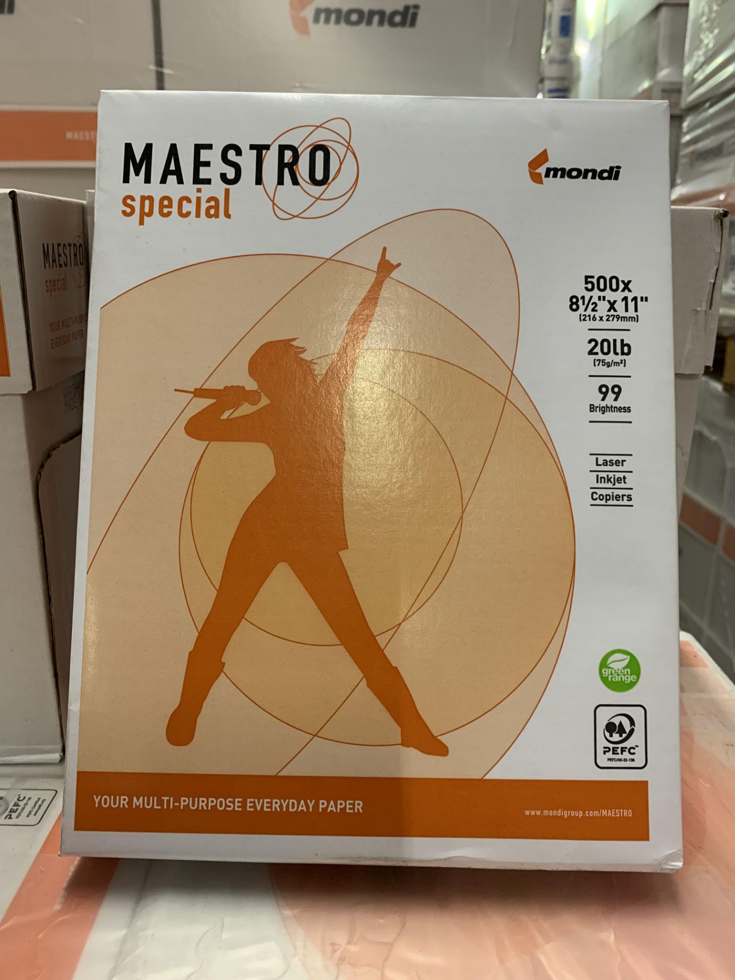 (10) NEW CASES OF MAESTRO SPECIAL 8-1/2 IN X 11 IN ,99 BRIGHTNESS 20 LB MULTI-PURPOSE EVERYDAY PAPER - Image 2 of 2