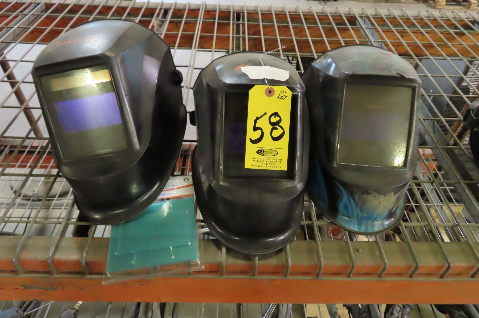 (3) WELDING HELMETS AND REPLACEMENT LENS COVERS