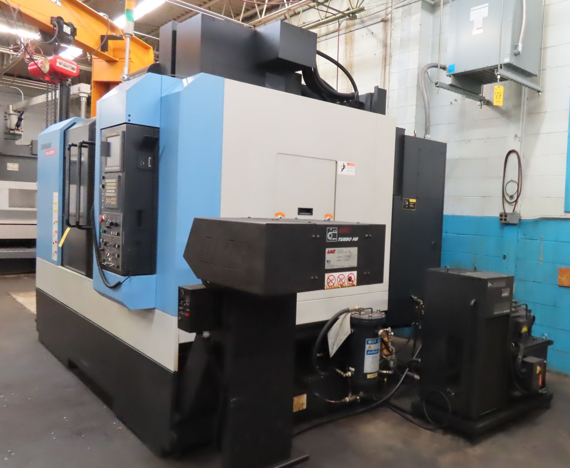 2012 DOOSAN MYNX6500/50 CNC VERTICAL MCHINING CENTER, S/N MVOO49-001087... - Image 6 of 7