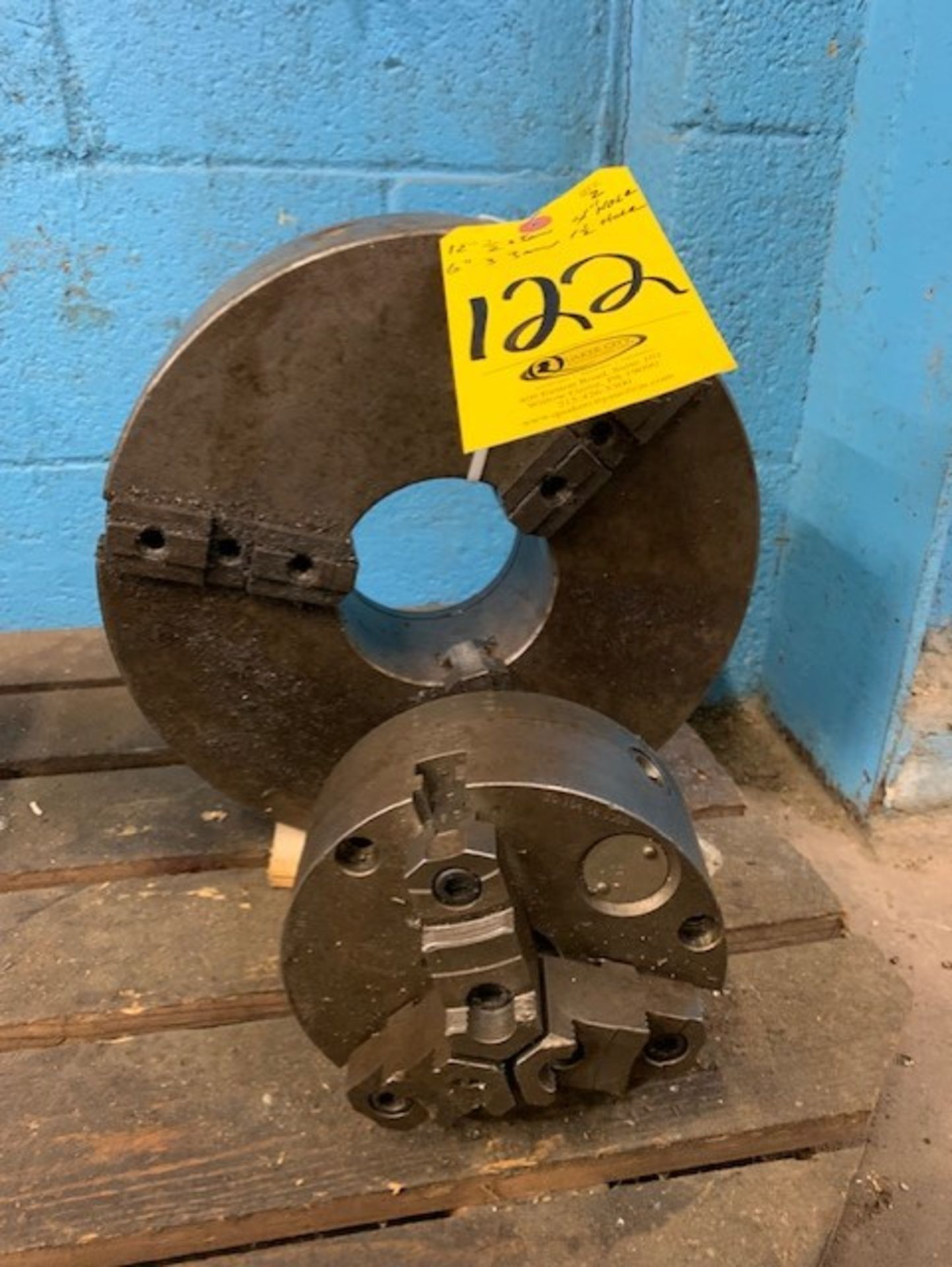 12 IN. 3-JAW CHUCK AND 6 IN. 3-JAW CHUCK