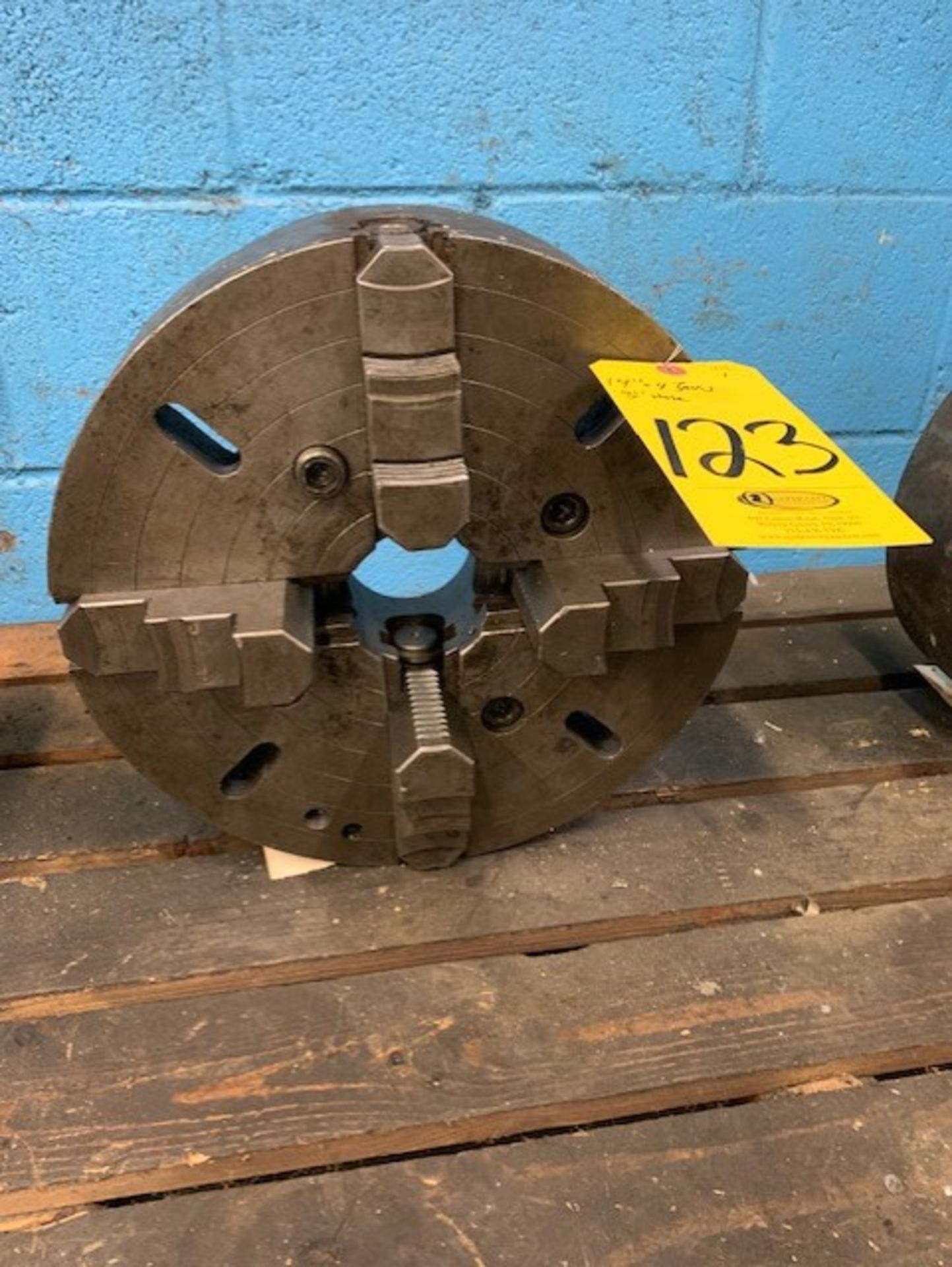 14 IN. 4-JAW CHUCK, 3 IN. THRU HOLE