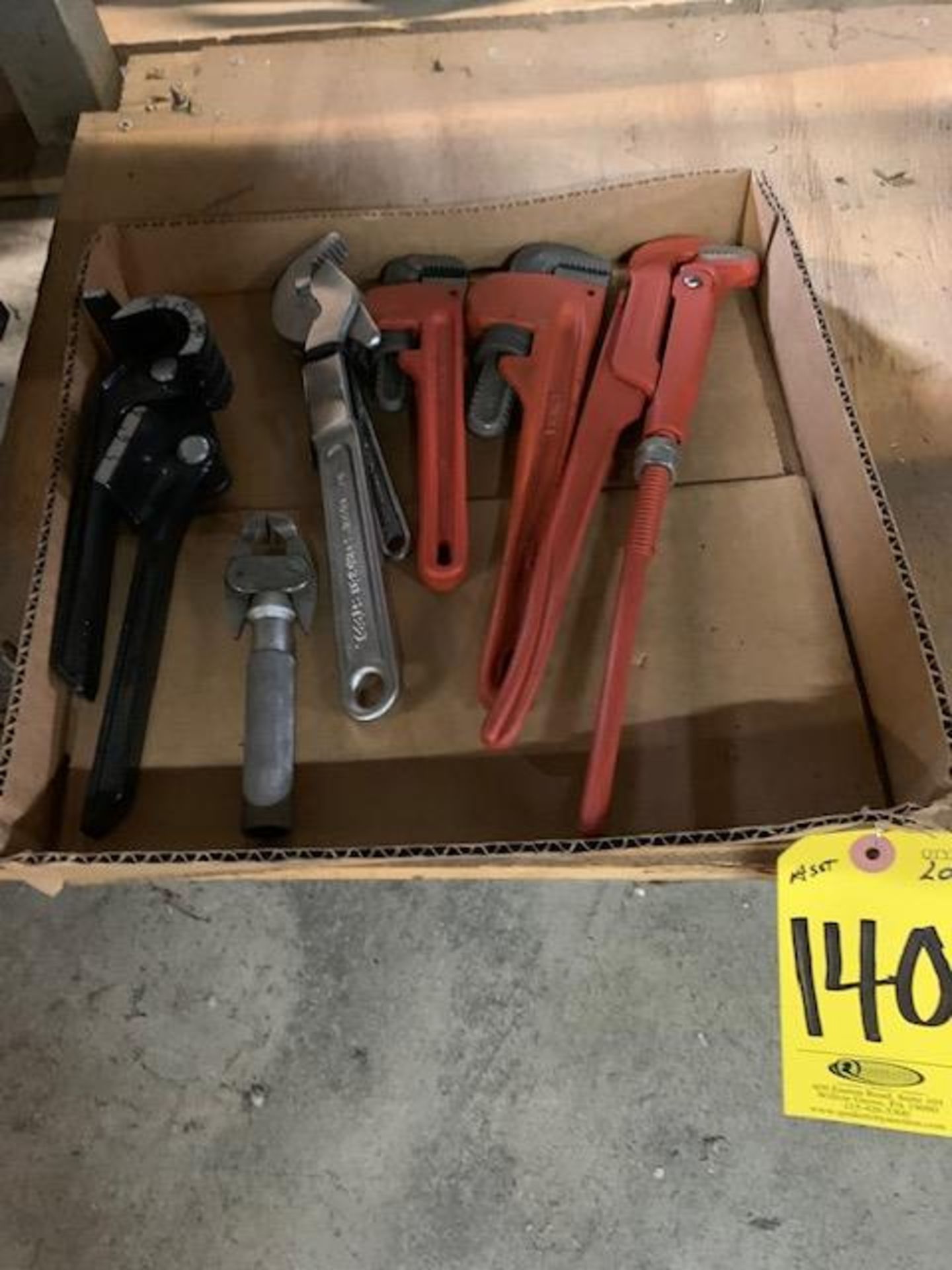 SPEED WRENCH, (3) PIPE WRENCHES AND WIRE BENDER