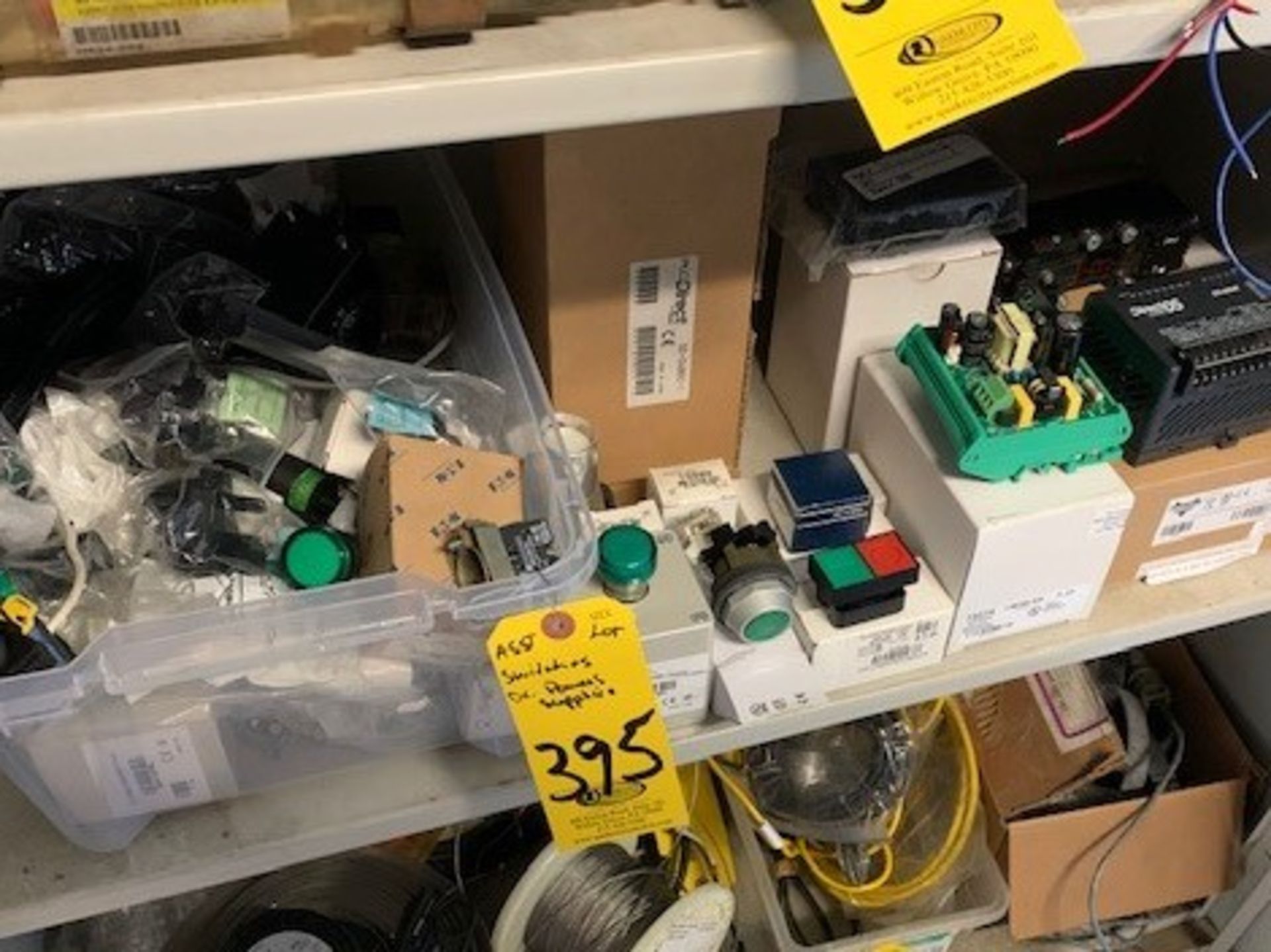 ASSORTED SWITCHES, POWER SUPPLIES, ON/OFF BUTTONS AND PLUGS