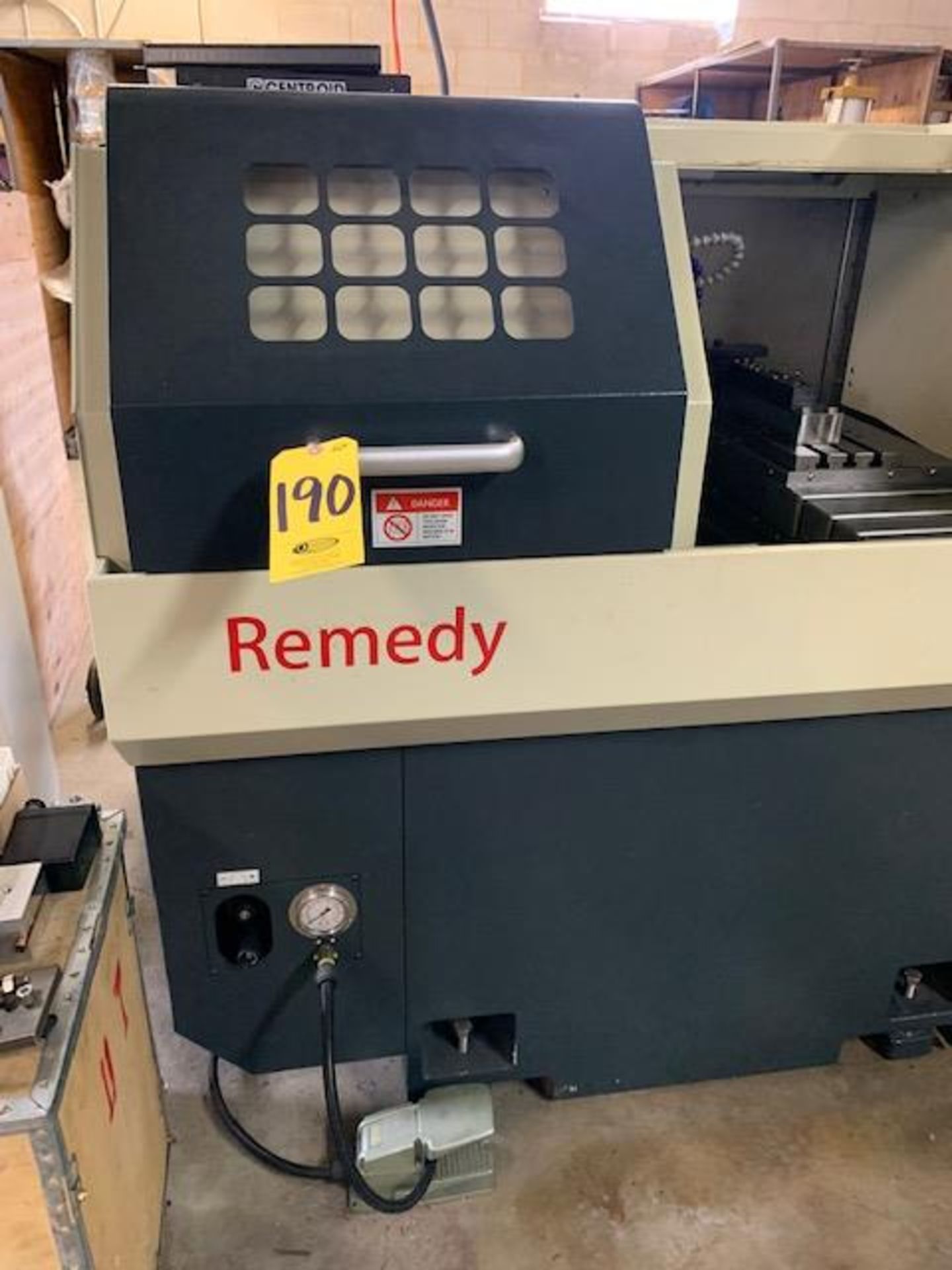 2018 REMEDY S-25L GANG STYLE CNC LATHE S/N 100161, CENTROID T400W CONTROL, 6,000 RPM SPDL... - Image 2 of 8