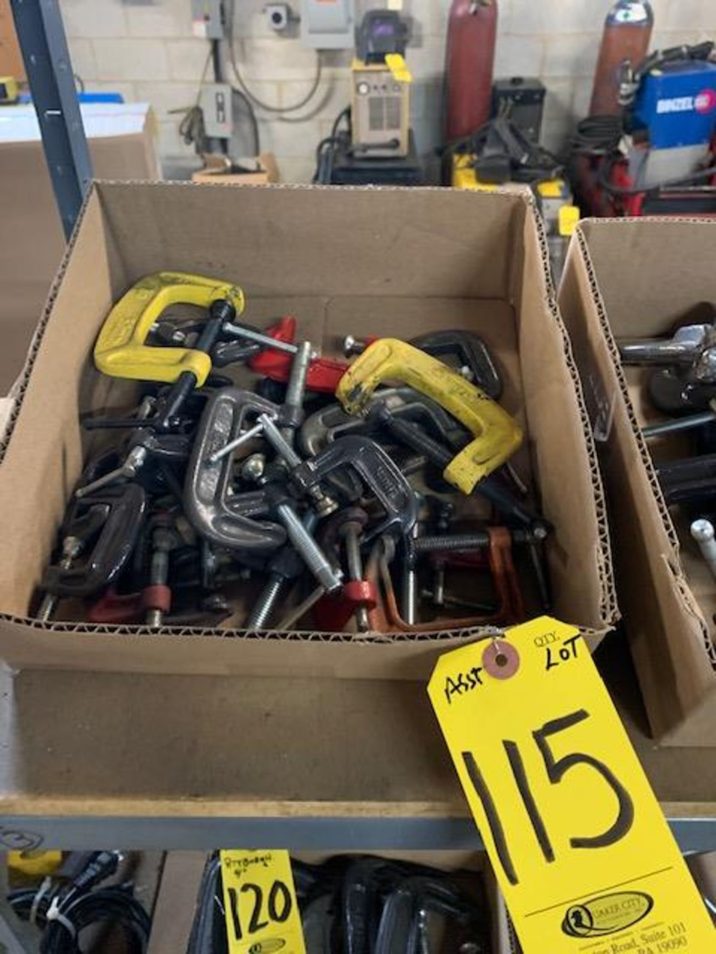 (20+) ASSORTED C-CLAMPS