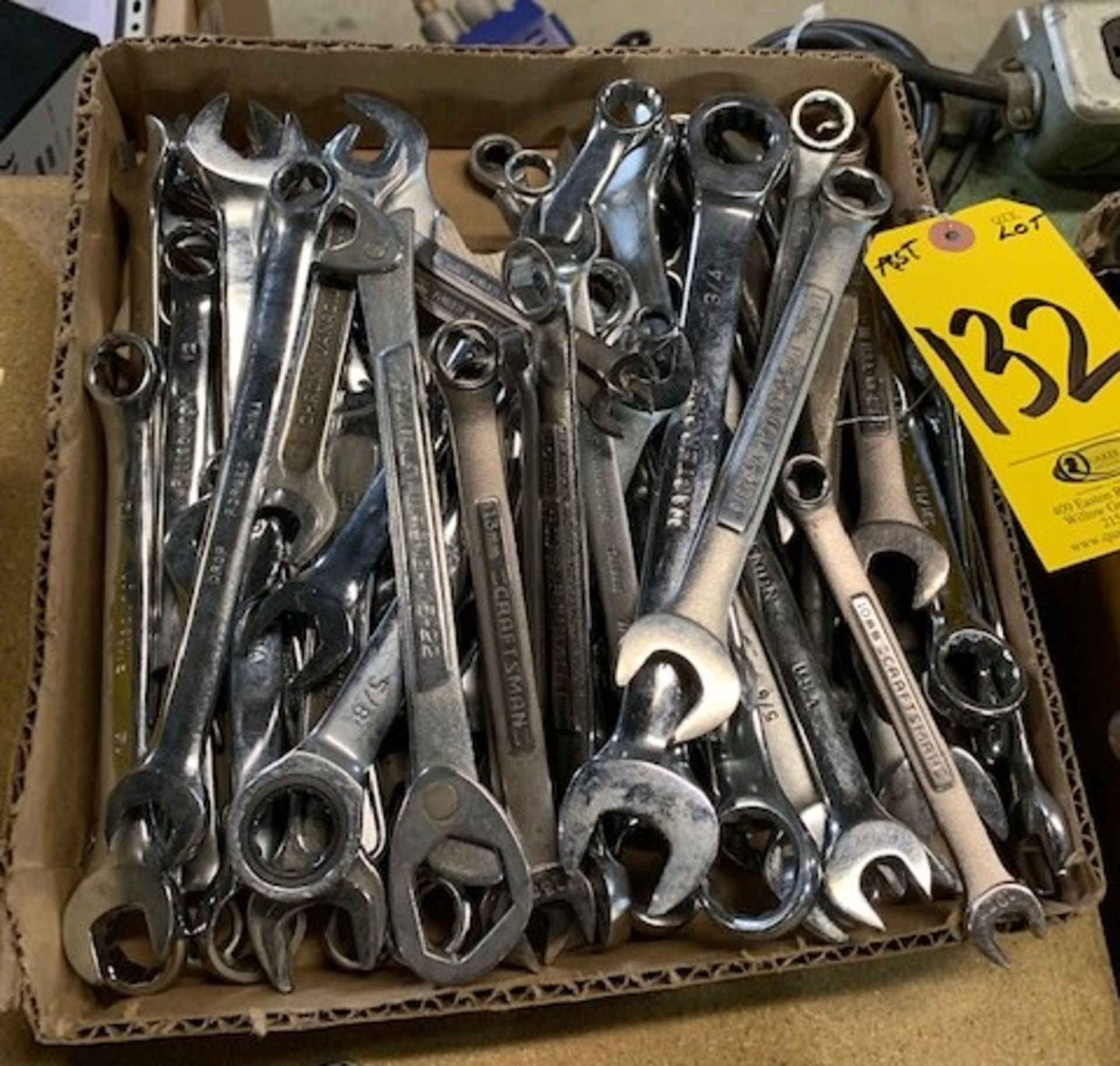 ASSORTED OPEN AND BOX END WRENCHES