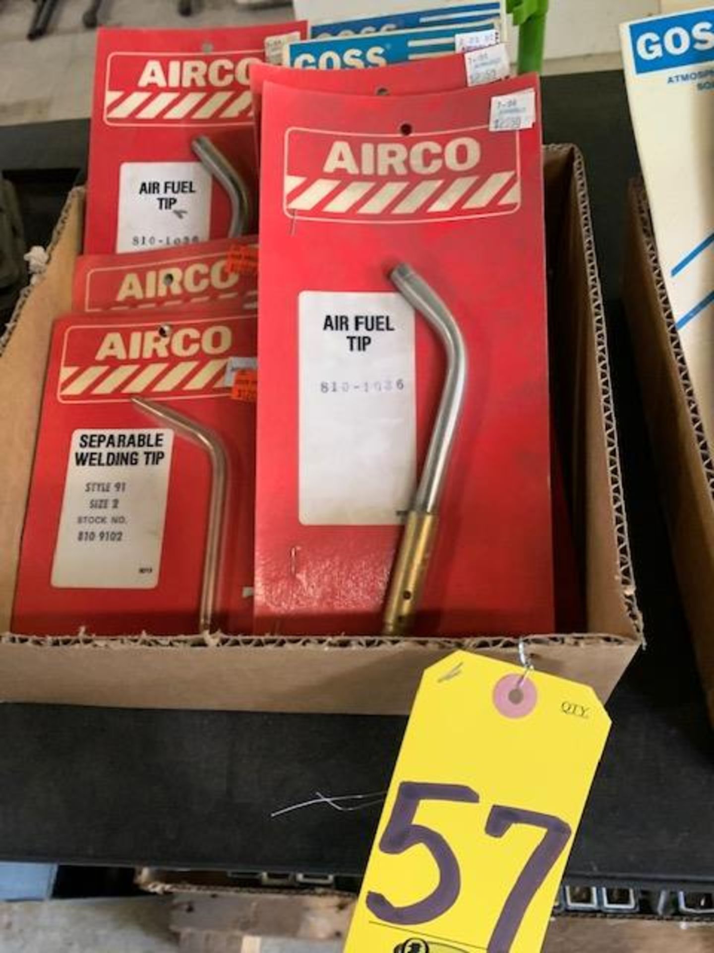 (6 NEW) AIRCO TIPS AND (2 NEW) GOSS ATMOSPHERIC AIR AND PROPANE HEATING TIPS