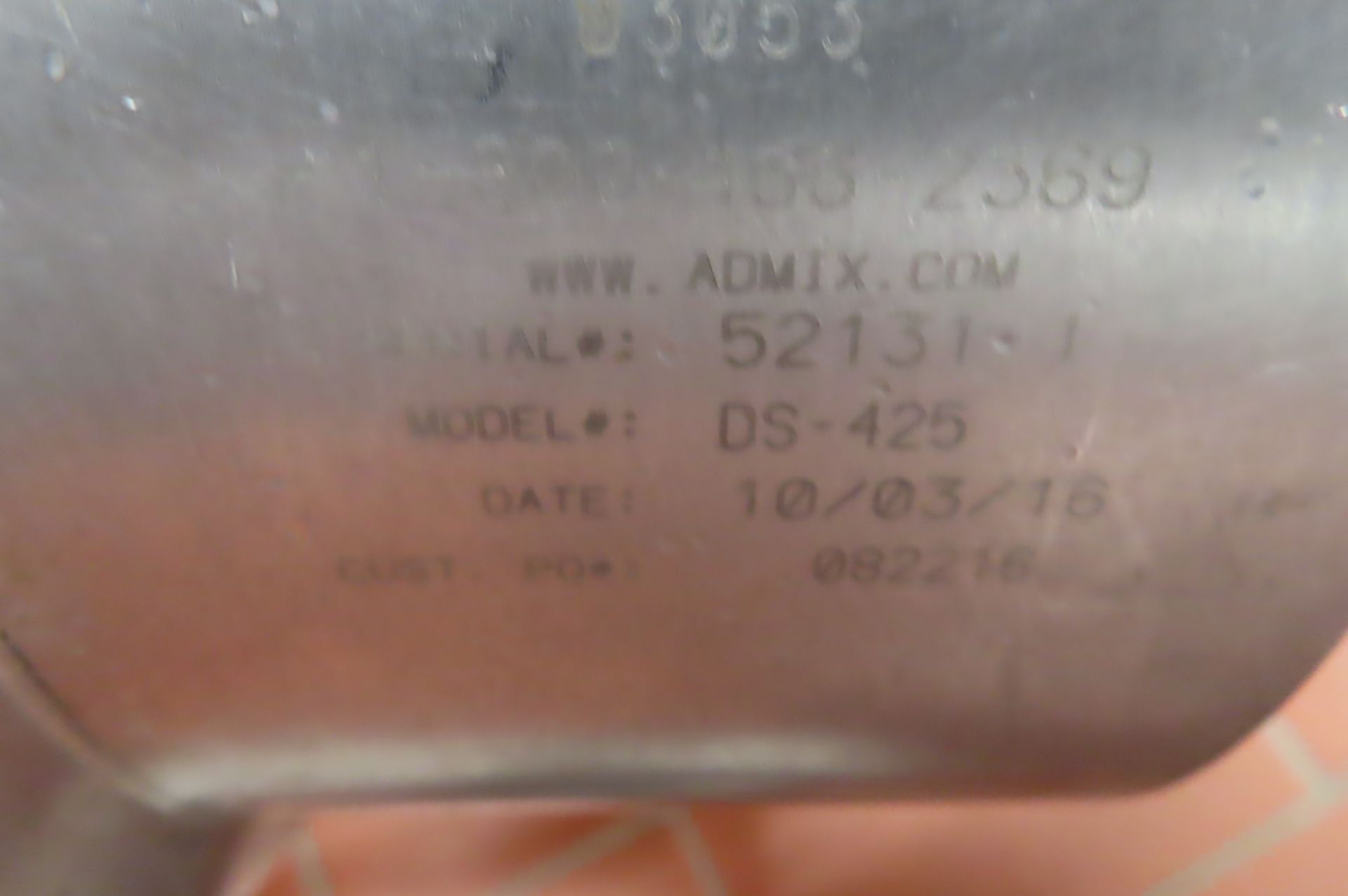 2014 ADMIX DYNASHEAR EMULSIFYING PUMP, S/N 52131-1 - Image 3 of 5