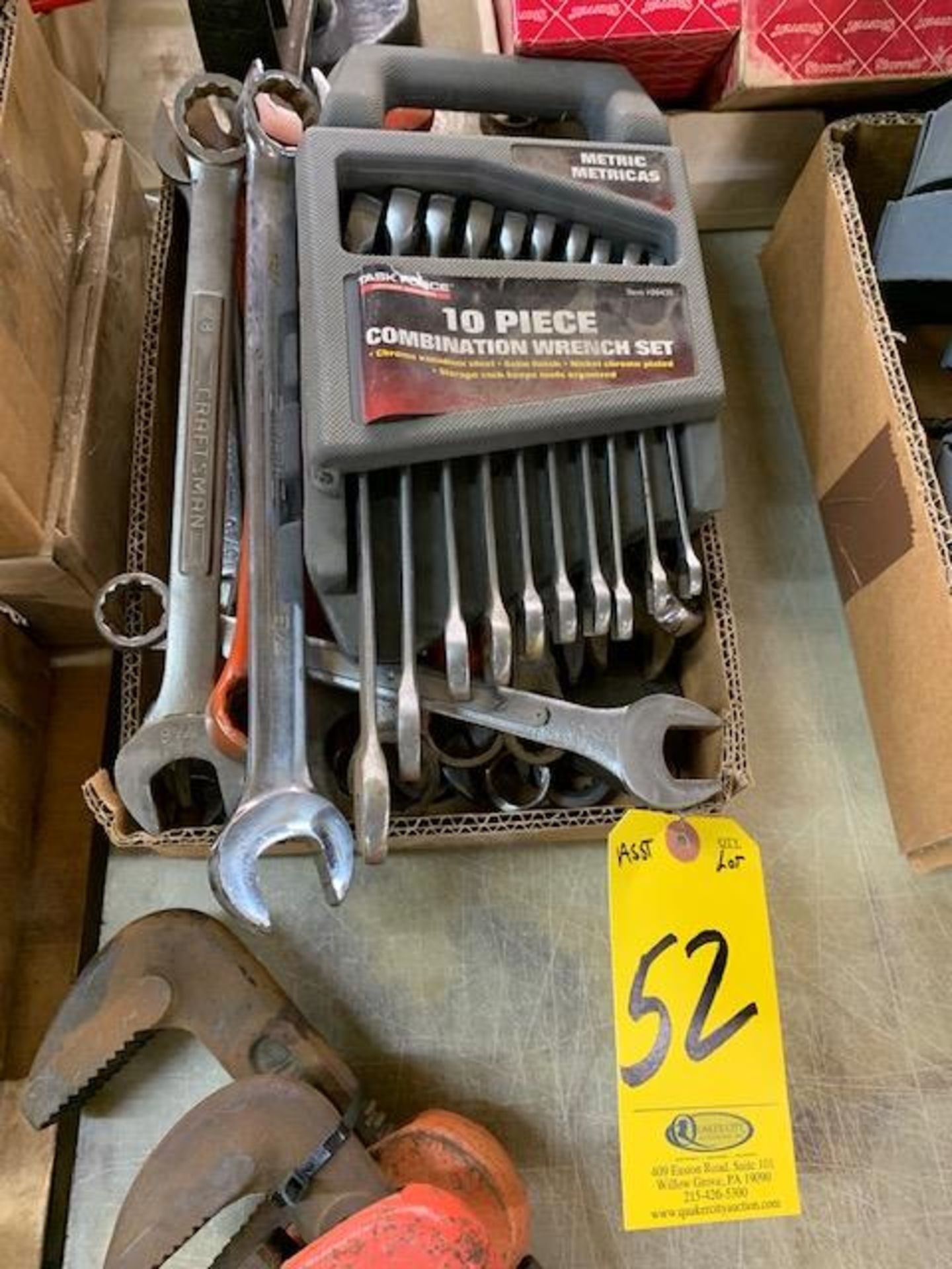 ASST. OPEN END BOX WRENCHES (METRIC AND ENGLISH)