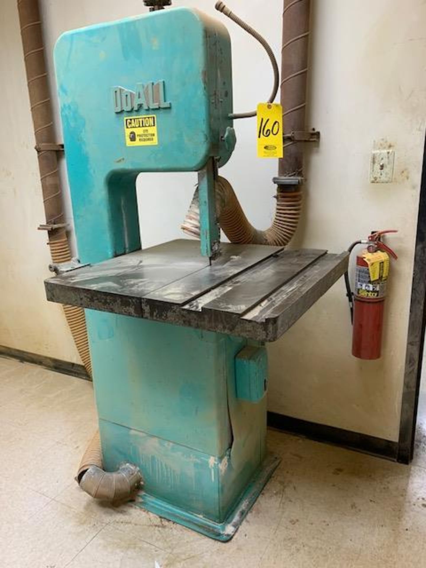 DOALL 16 INCH VERTICAL BANDSAW, 30 IN. X 30 IN. TABLE