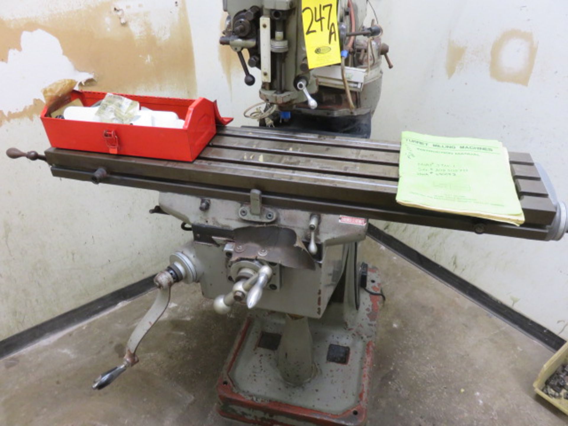 JET JTM-1 TURRET MILLING MACHINE, S/N 206 505711, NO. 690082, 9 IN. X 42 IN. TABLE, 2 HP - Image 3 of 3