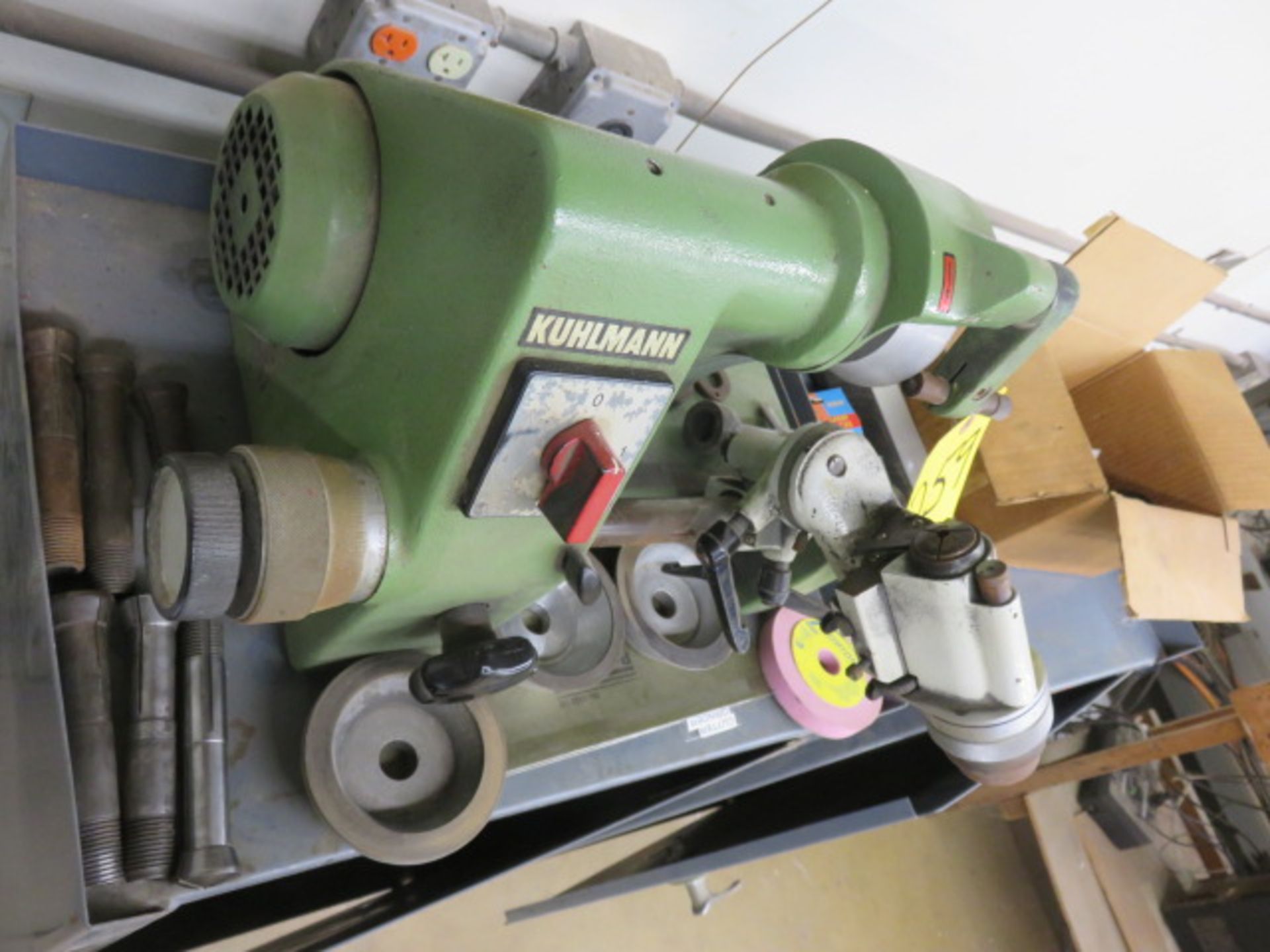 KUHLMANN SU 2 SINGLE LIP TOOL AND CUTTER GRINDER WITH COLLETS, CABINET, AND WHEELS, .04 IN.-.51... - Image 5 of 6