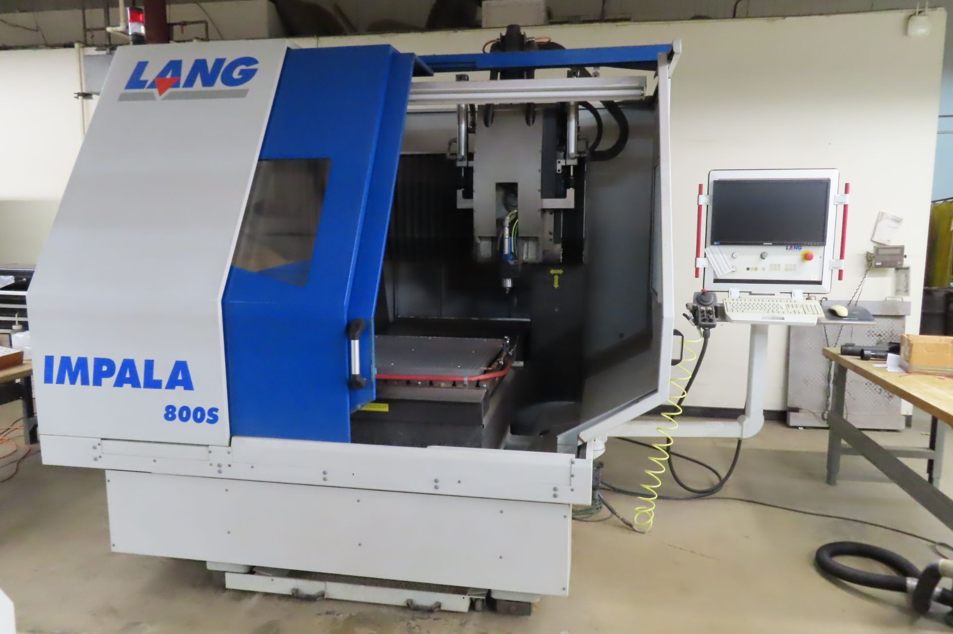 2009 LANG IMPALA 800S CNC ENGRAVING  AND MILLING MACHINE, S/N 0901-H670-12, GRANITE PORTAL DESIGN...