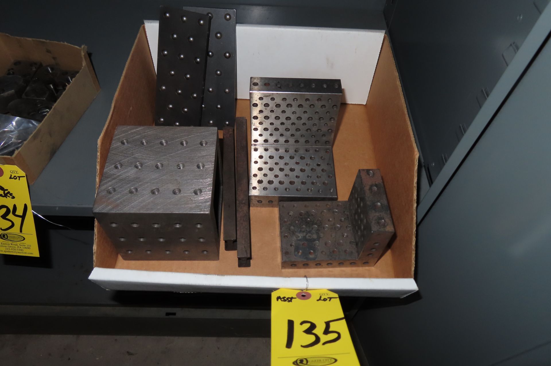 MILLED ANGLE PLATES, BLOCK, ROLLER PLATES AND (2) SMALL STRAIGHT EDGES