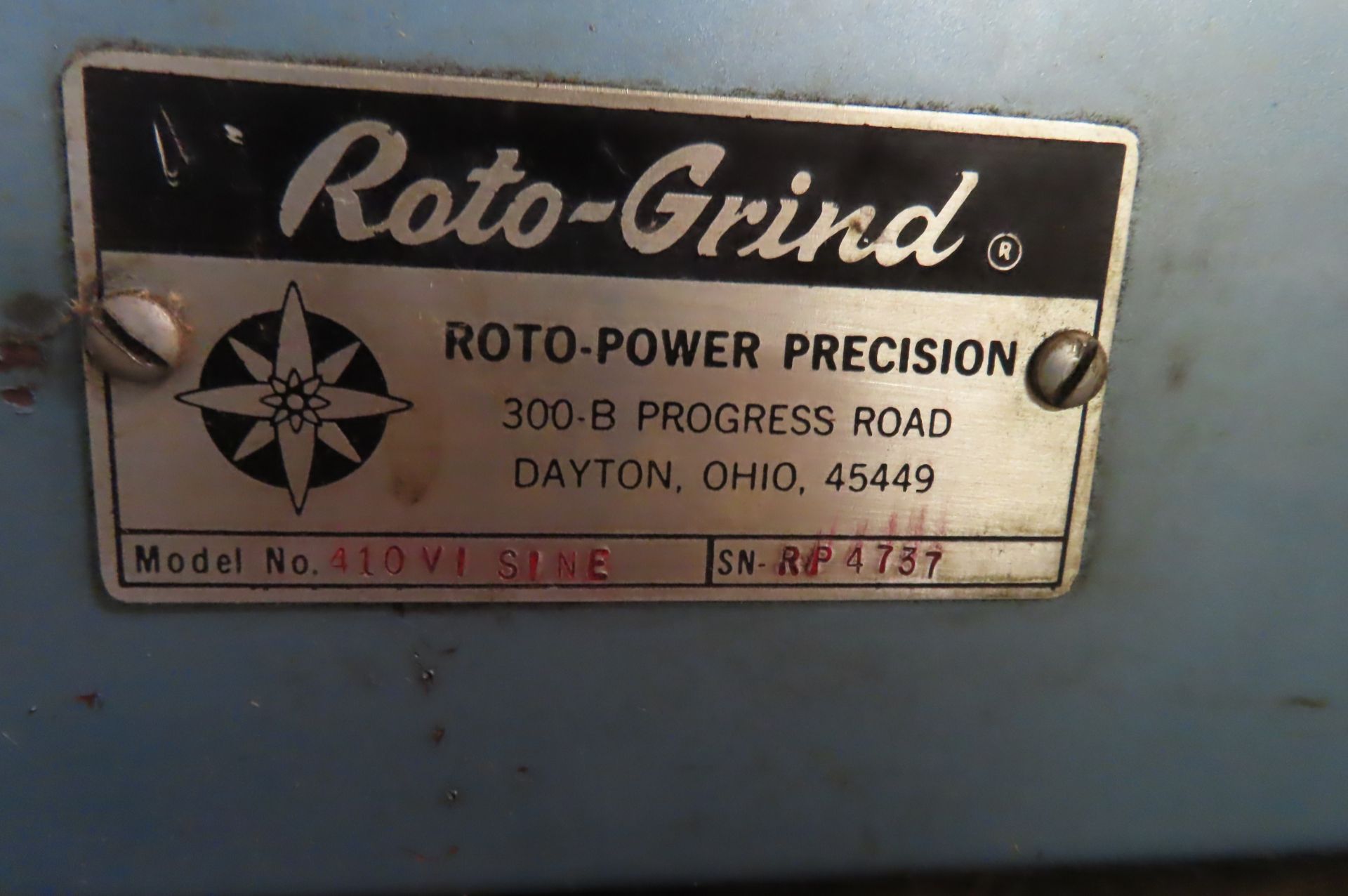 ROTO-GRIND 10 IN. ROTARY TABLE WITH 410V1 SINE CONTROL WITH V.S. DRIVE (MISSING SINE PLATE) - Image 3 of 3