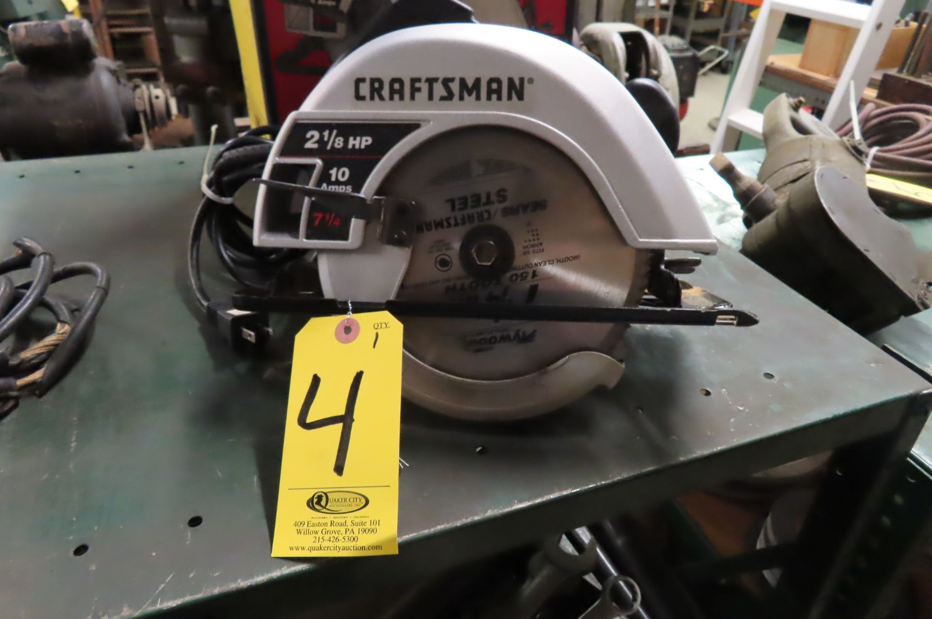 CRAFTSMAN 7-1/4 IN. CIRCULAR SAW, 2-1/8 HP - Image 2 of 2