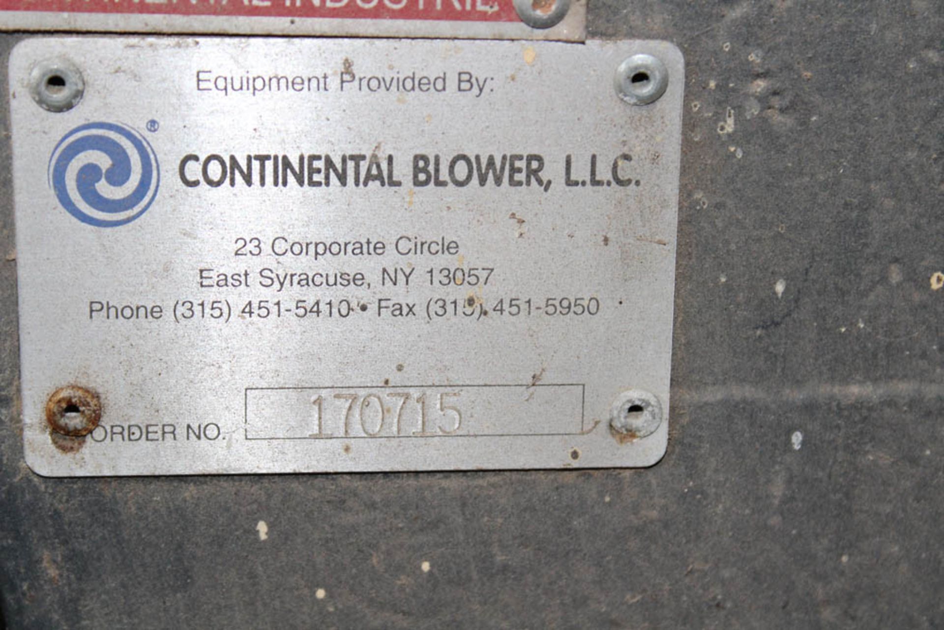 Continental Industries Industrial Blower/Areator Blower Package Skid System - Image 5 of 7