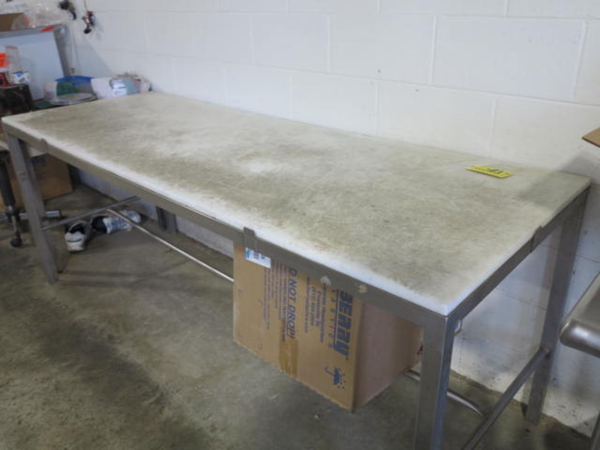 8' x 30" S/S Table w/PolyPro Top