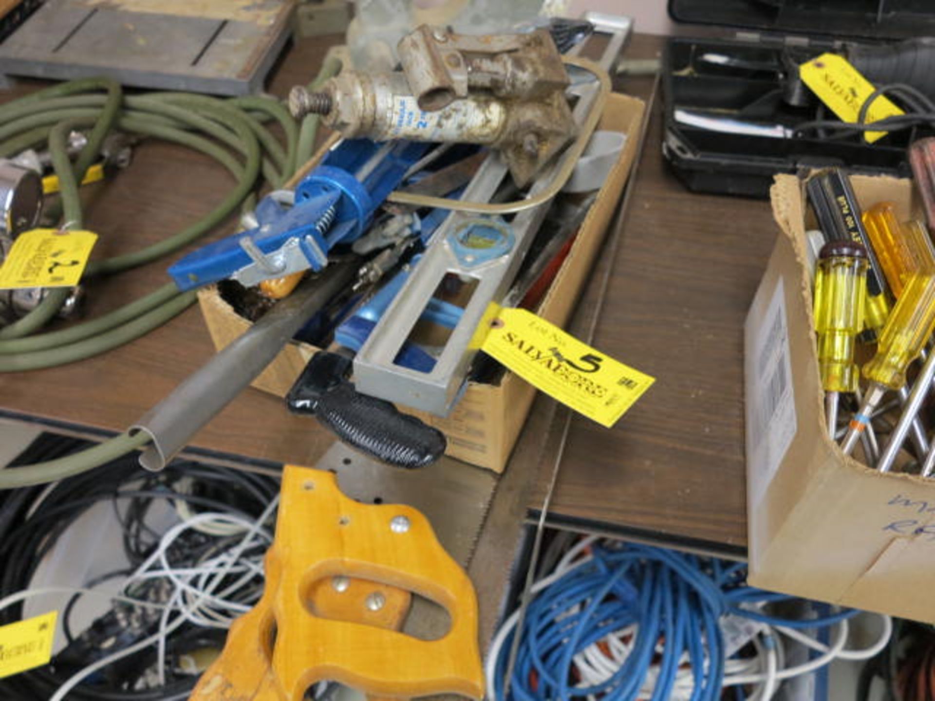 Lot Hack Saws and Miscellaneous Tools