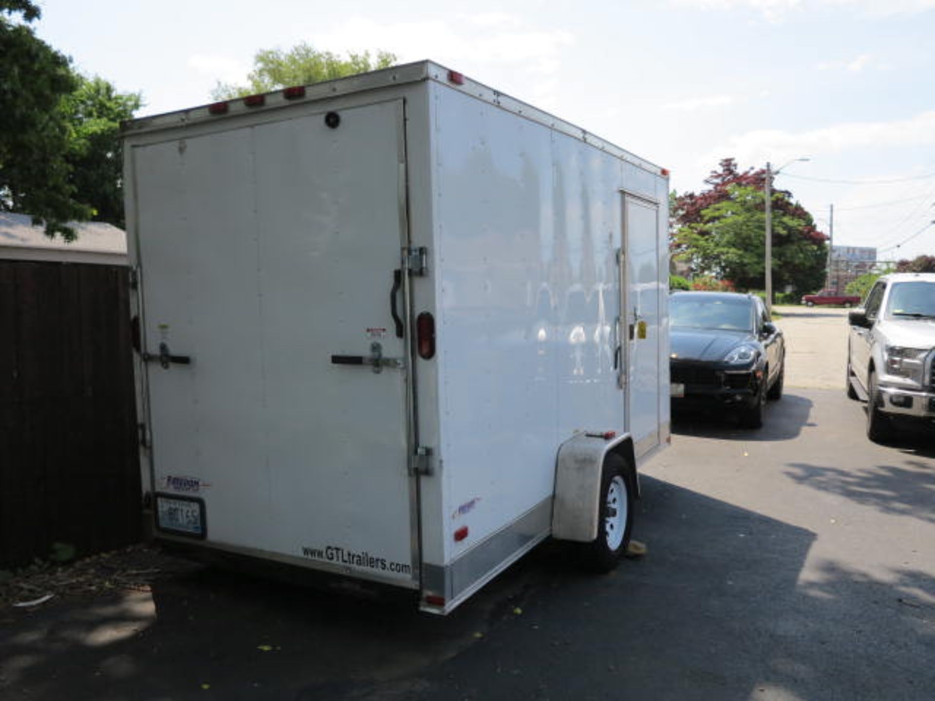 2015 Freedom 14' x 6' Trailer, V Nose, Ramp Gate, Side Door, VIN# 5WKBE121XG1036329; ESTATE WILL - Image 4 of 6