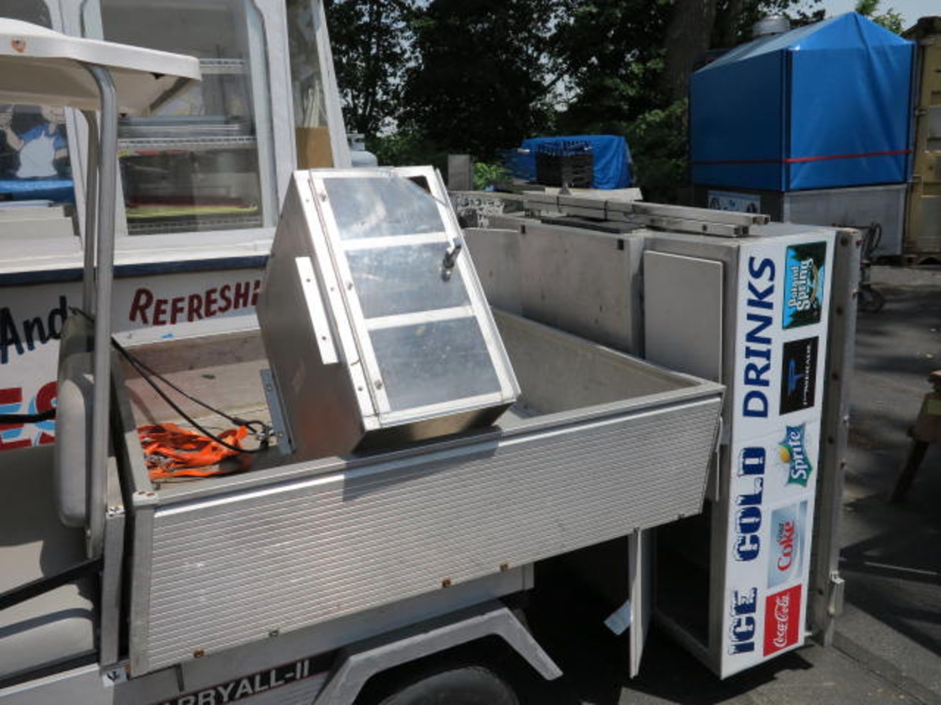 Club Car Carry All II Golf Cart with Dump Trailer including additional Canopy and Beverage Cart - Image 3 of 5