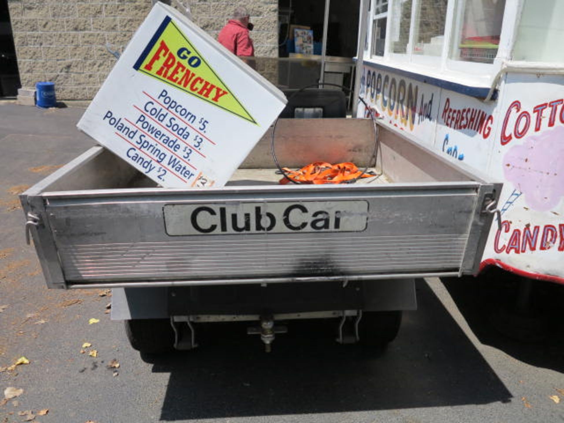 Club Car Carry All II Golf Cart with Dump Trailer including additional Canopy and Beverage Cart - Image 2 of 5