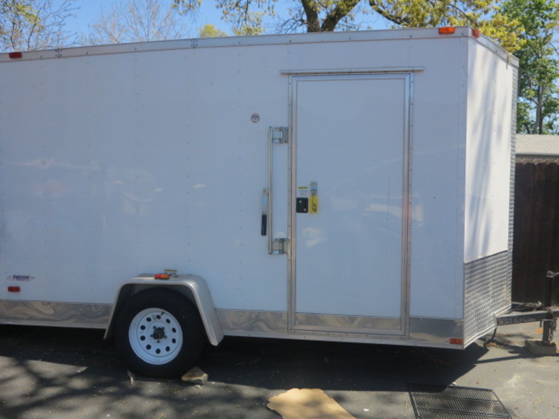 2015 Freedom 14' x 6' Trailer, V Nose, Ramp Gate, Side Door, VIN# 5WKBE121XG1036329; ESTATE WILL - Image 2 of 6