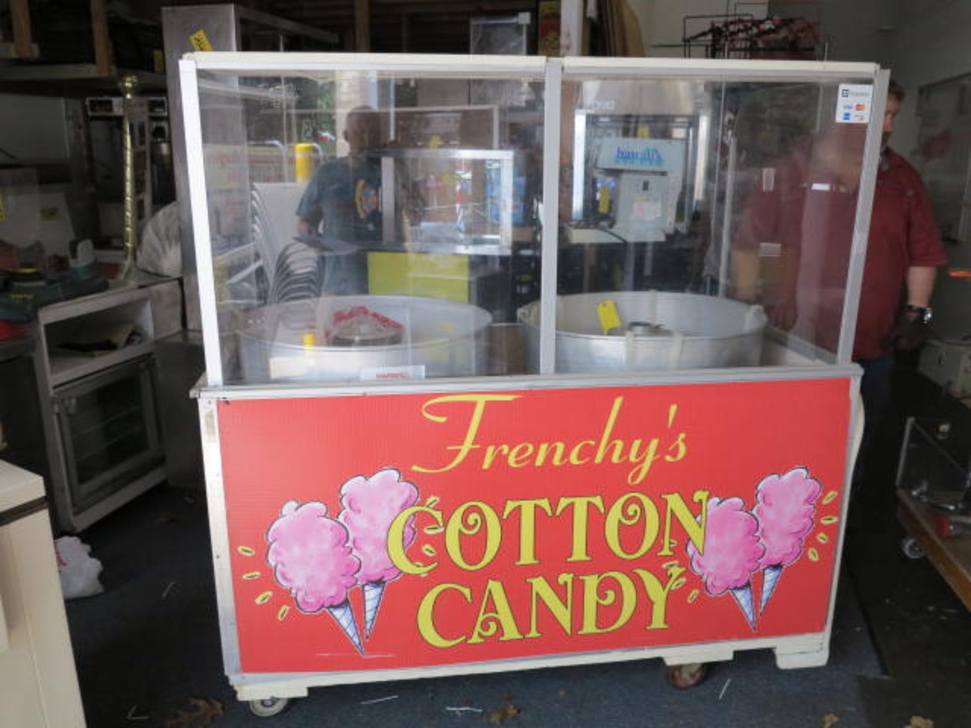 Cotton Candy Cart on Wheels with (2) Tornado Cotton Candy Machines - Image 2 of 2