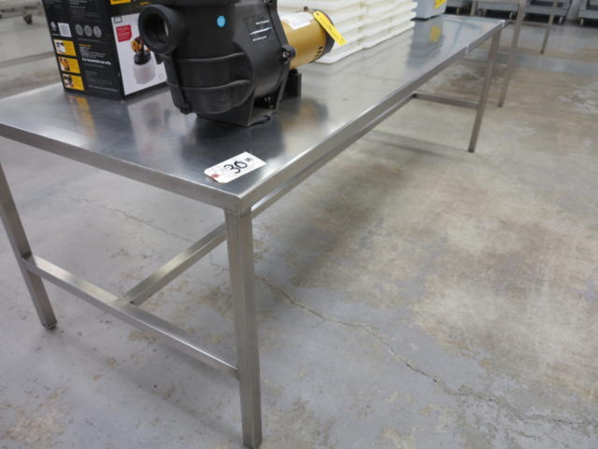 8' x 3' Stainless Steel Prep Table