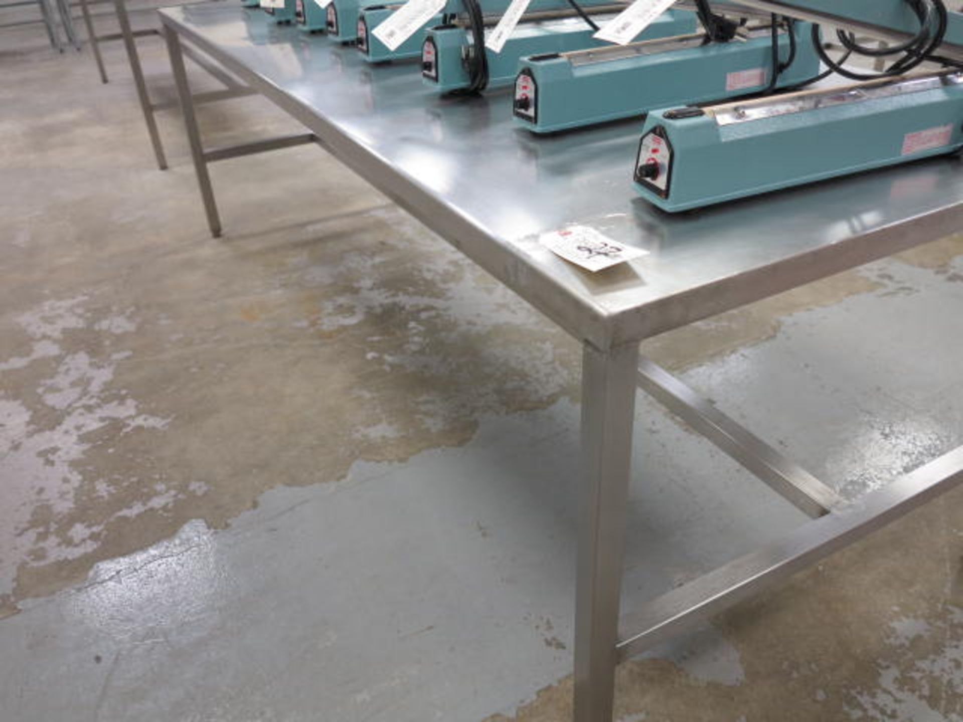 8' x 3' Stainless Steel Prep Table