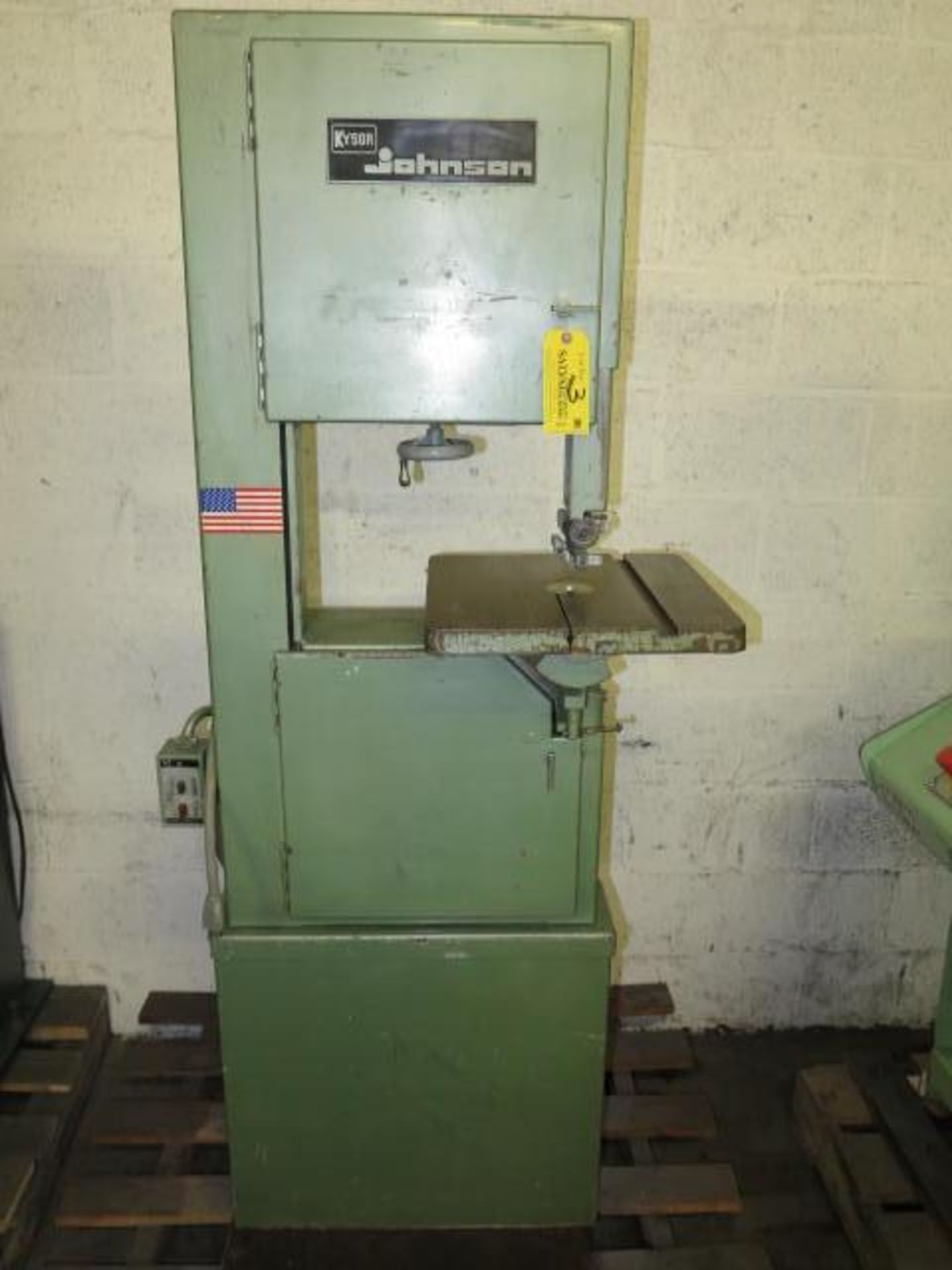 Kysor Johnson 14'' Bandsaw, 115V, Single Phase