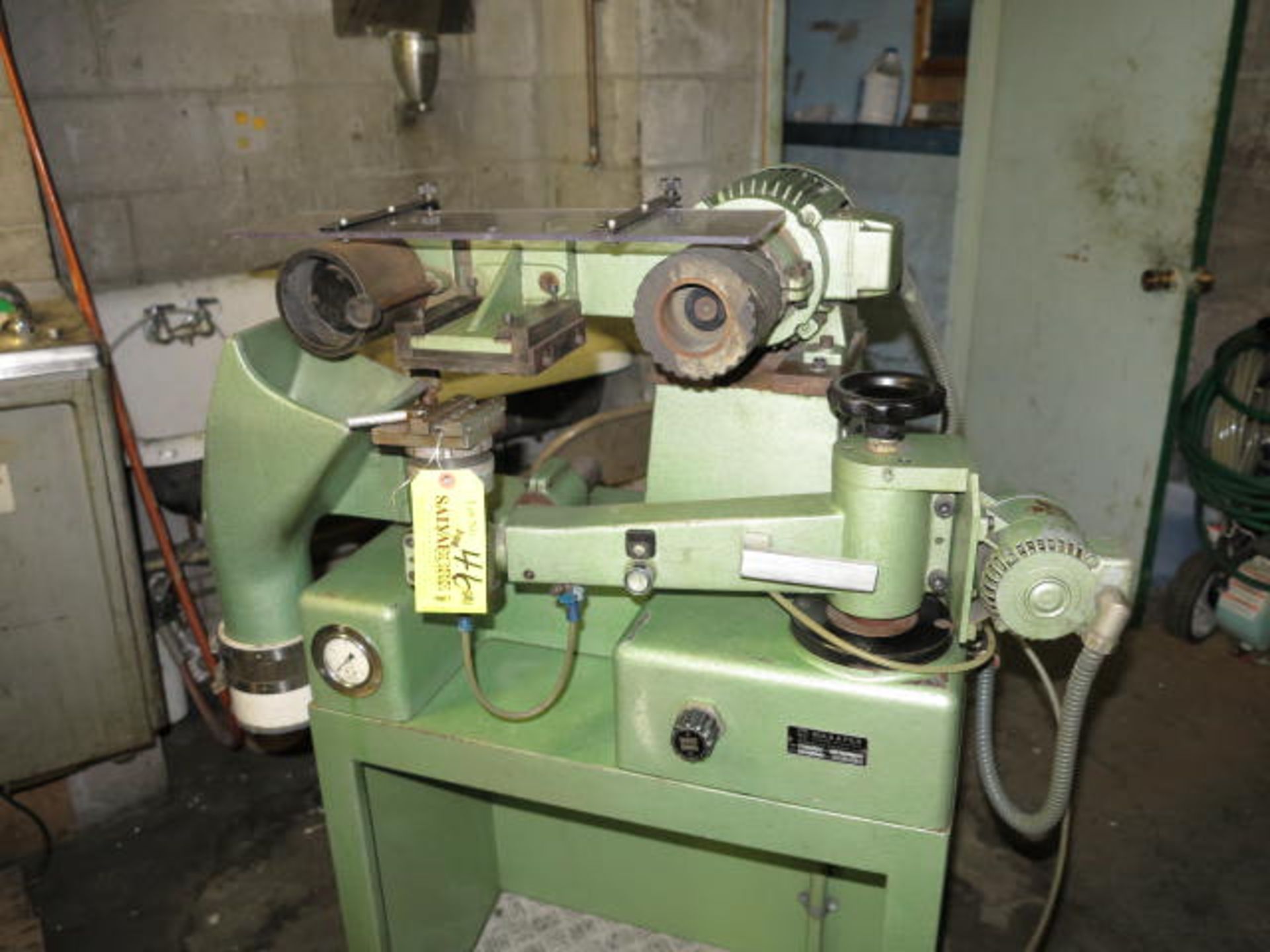 Bula & Fils 4'' Semi Automatic Belt Sanding Machine, MBS Type 93, S/N 93174-212-04, with Pneumatic