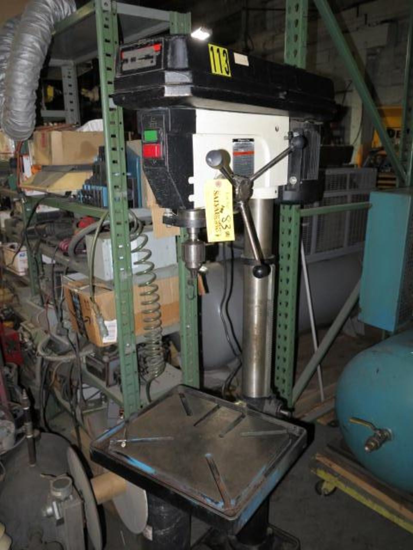 Jet Step Pully Drill Press Model JDP-20MF, S/N 7101573, 110V, Single Phase